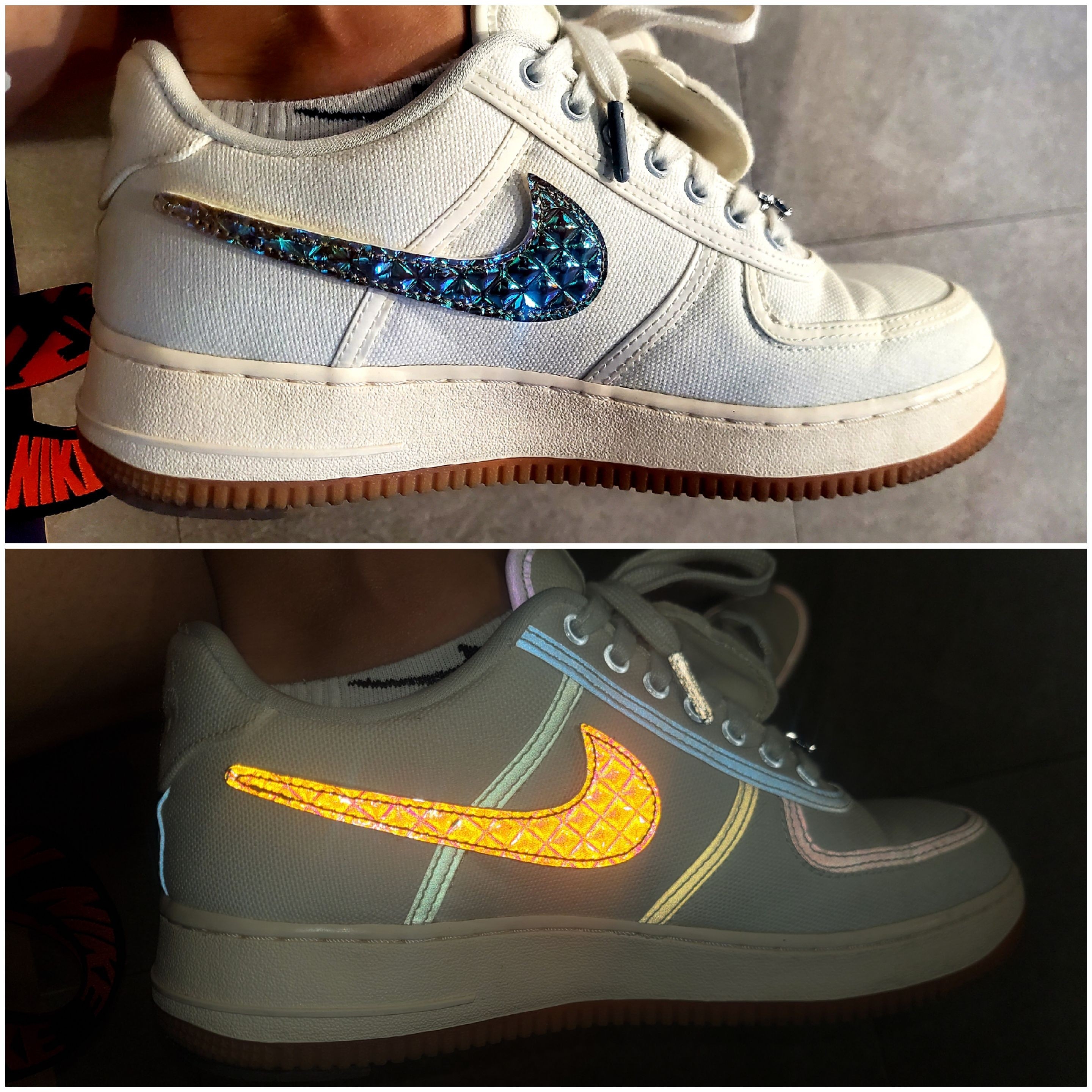 Nike x Travis Scott Air Force 1 Low Sail 착용 스타일 - 3