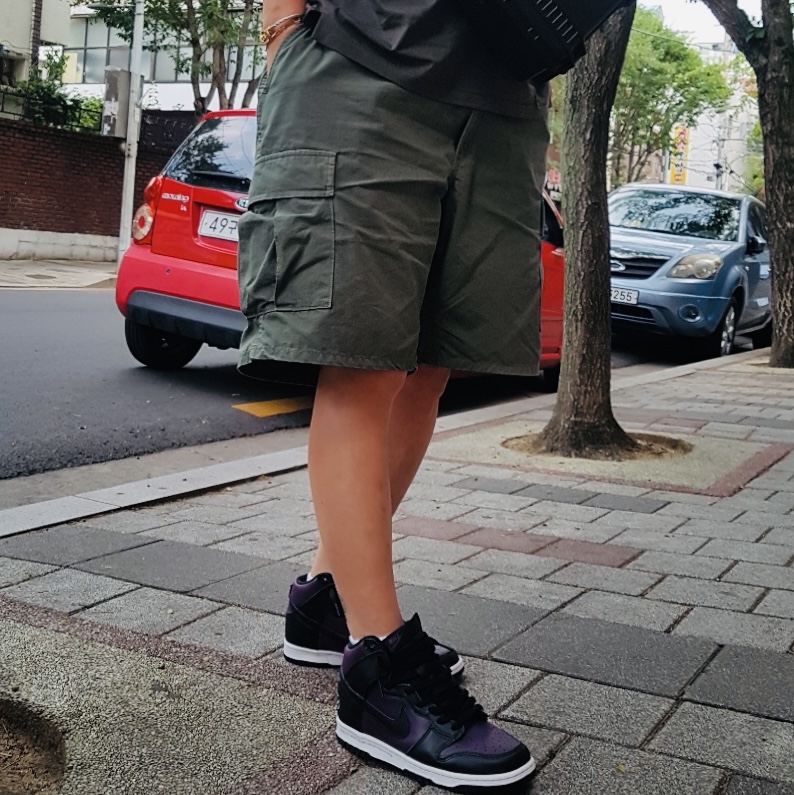 Nike x Fragment Dunk High Black 착용 스타일