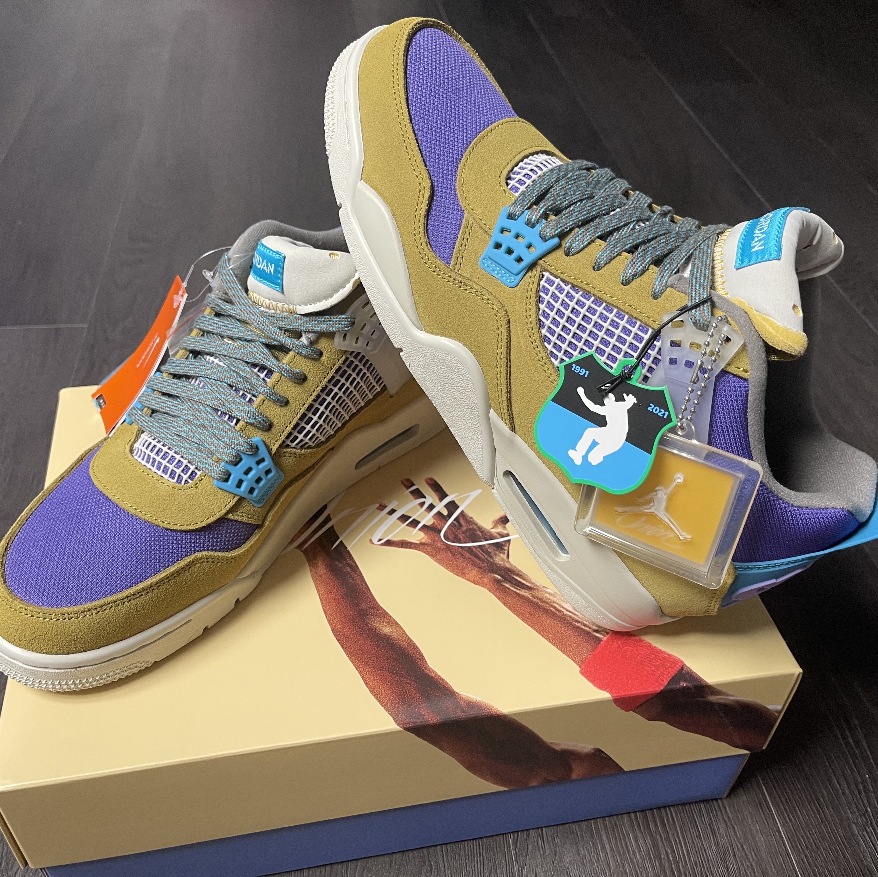 Jordan 4 x Union Retro SP Desert Moss 착용 스타일