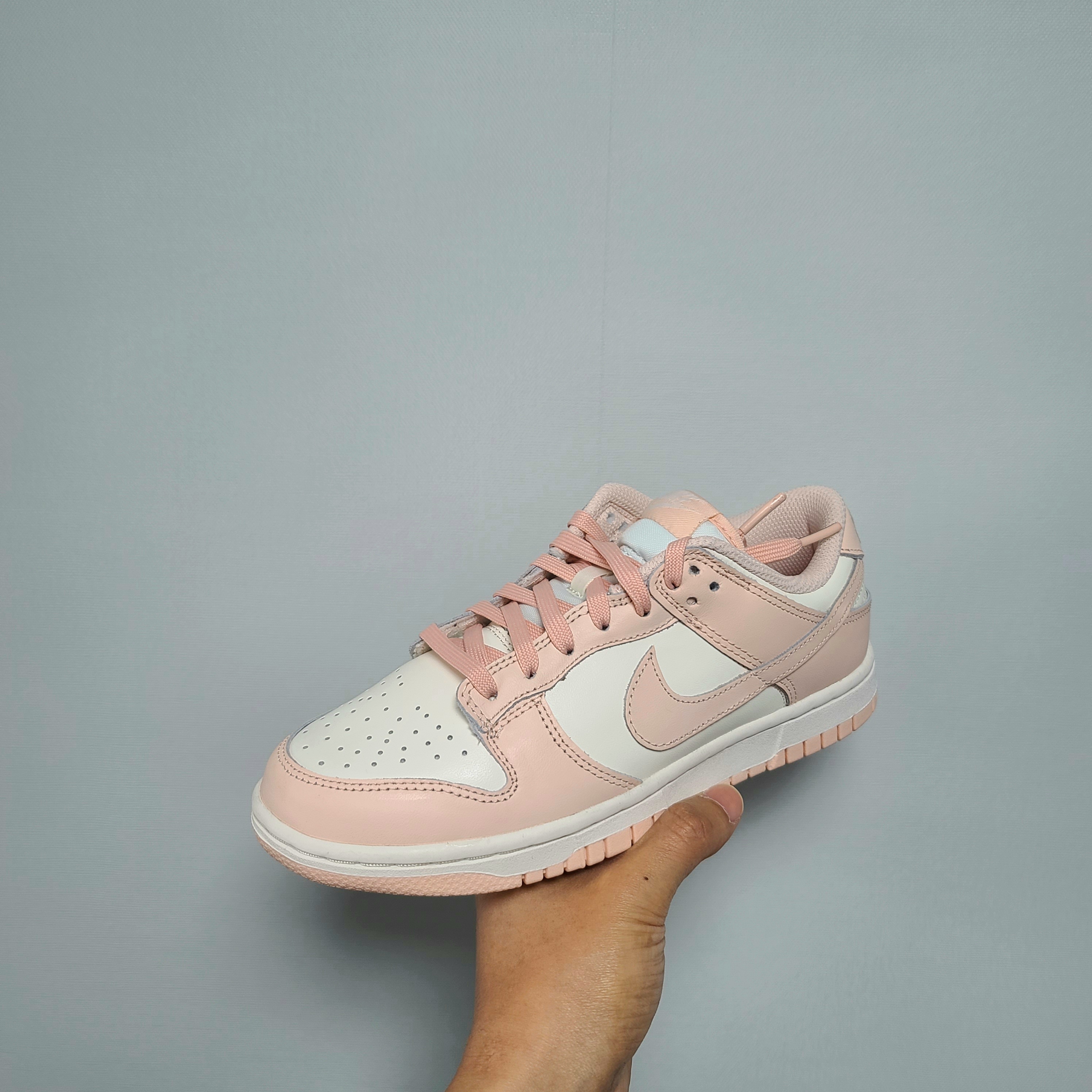 (W) Nike Dunk Low Orange Pearl, (W) Nike Dunk Low SP College Navy 착용 스타일 - 4