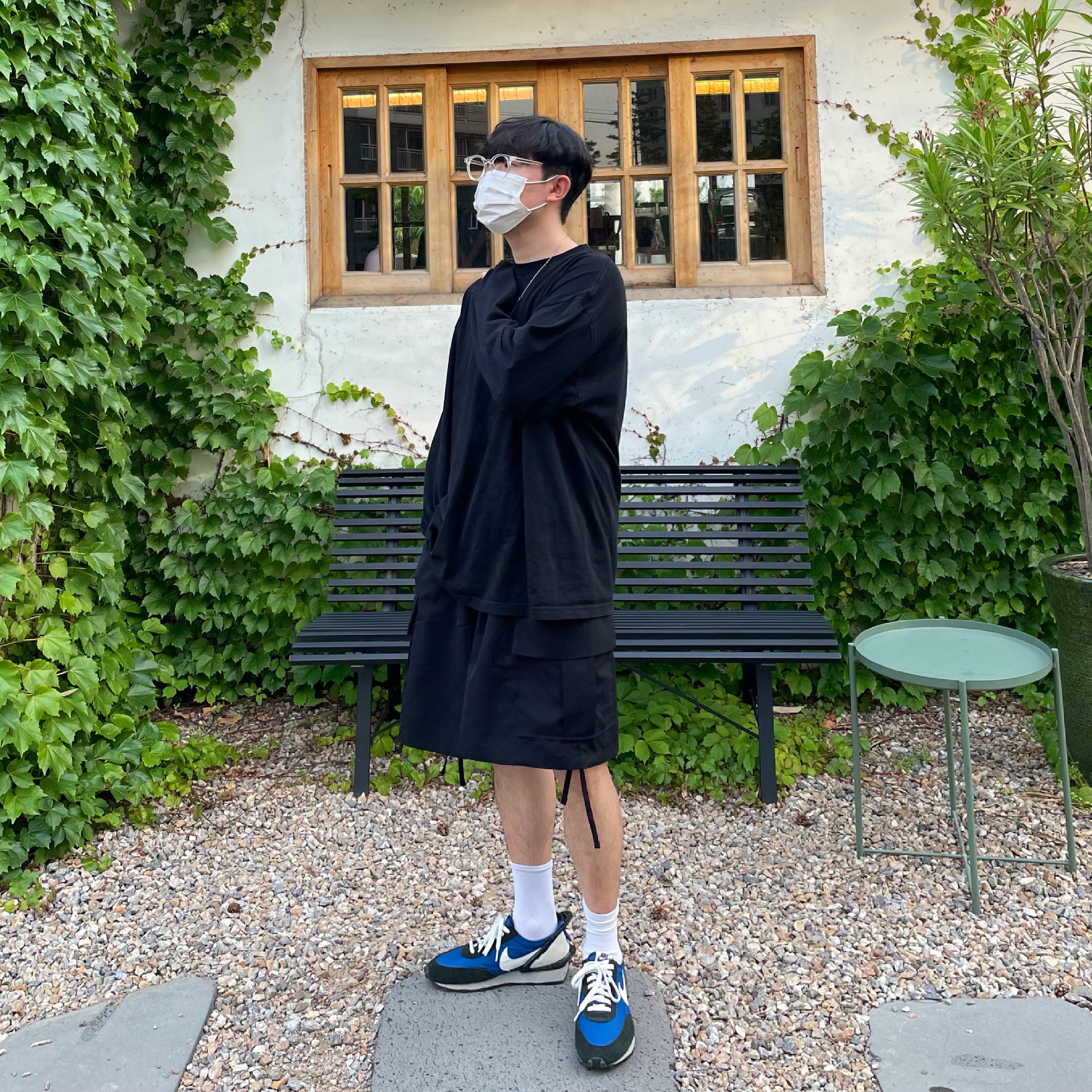 Nike x Undercover Daybreak Blue Jay 착용 스타일