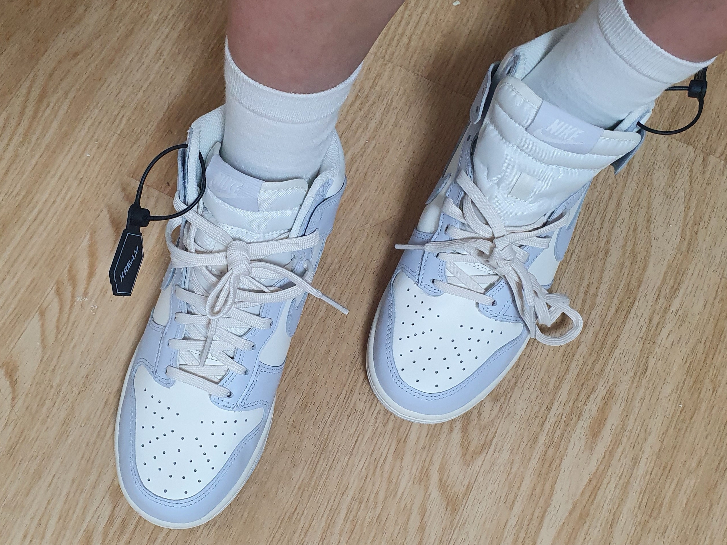 (W) Nike Dunk High Football Grey 착용 스타일