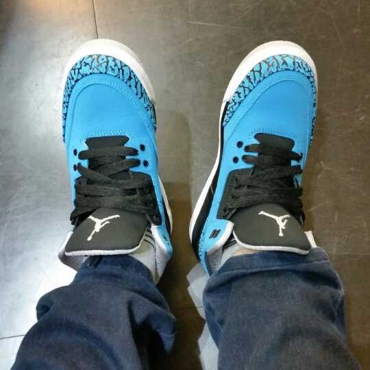 (GS) Jordan 3 Retro Powder Blue 착용 스타일