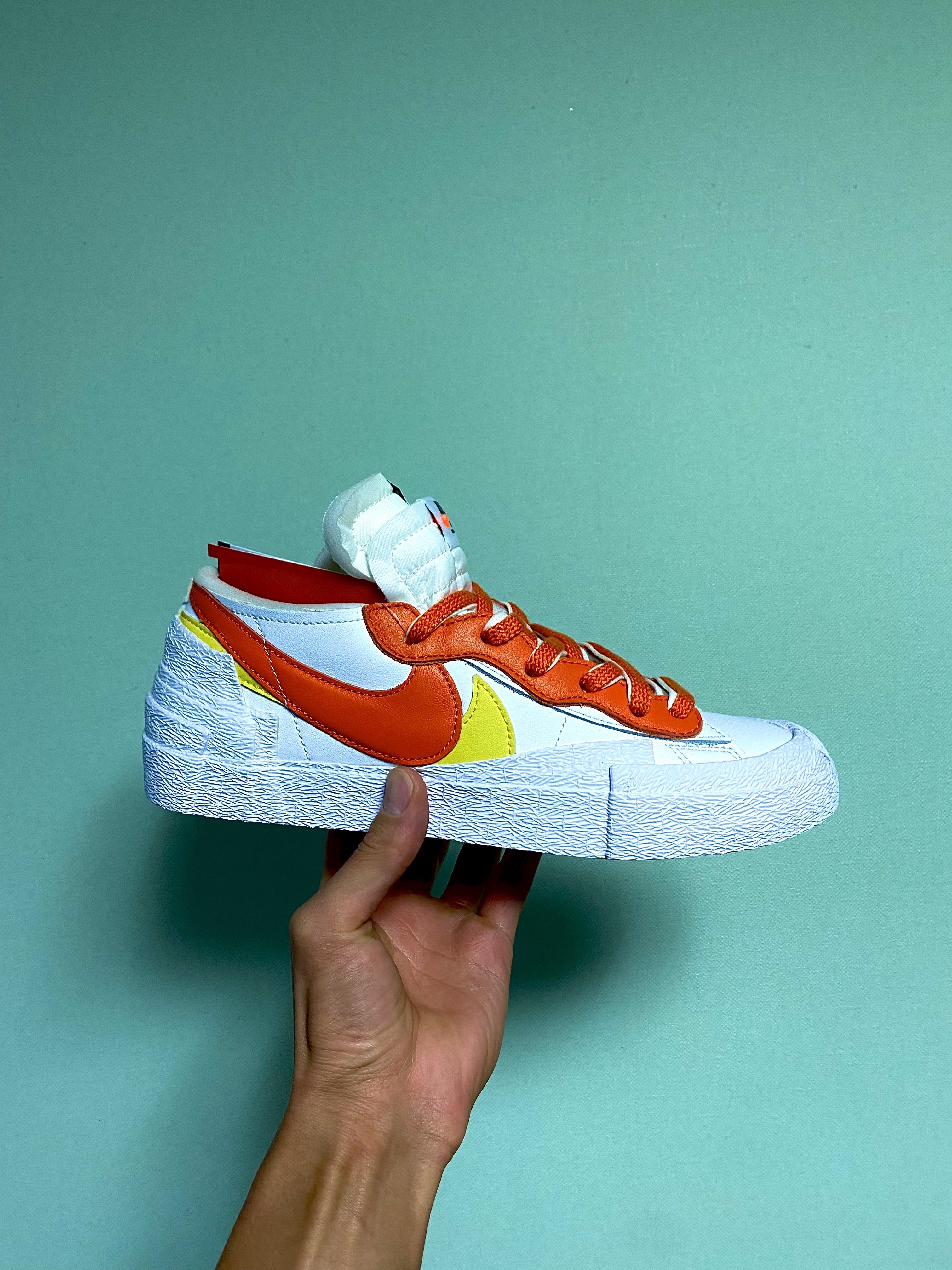 Nike x Sacai Blazer Low Magma Orange 착용 스타일