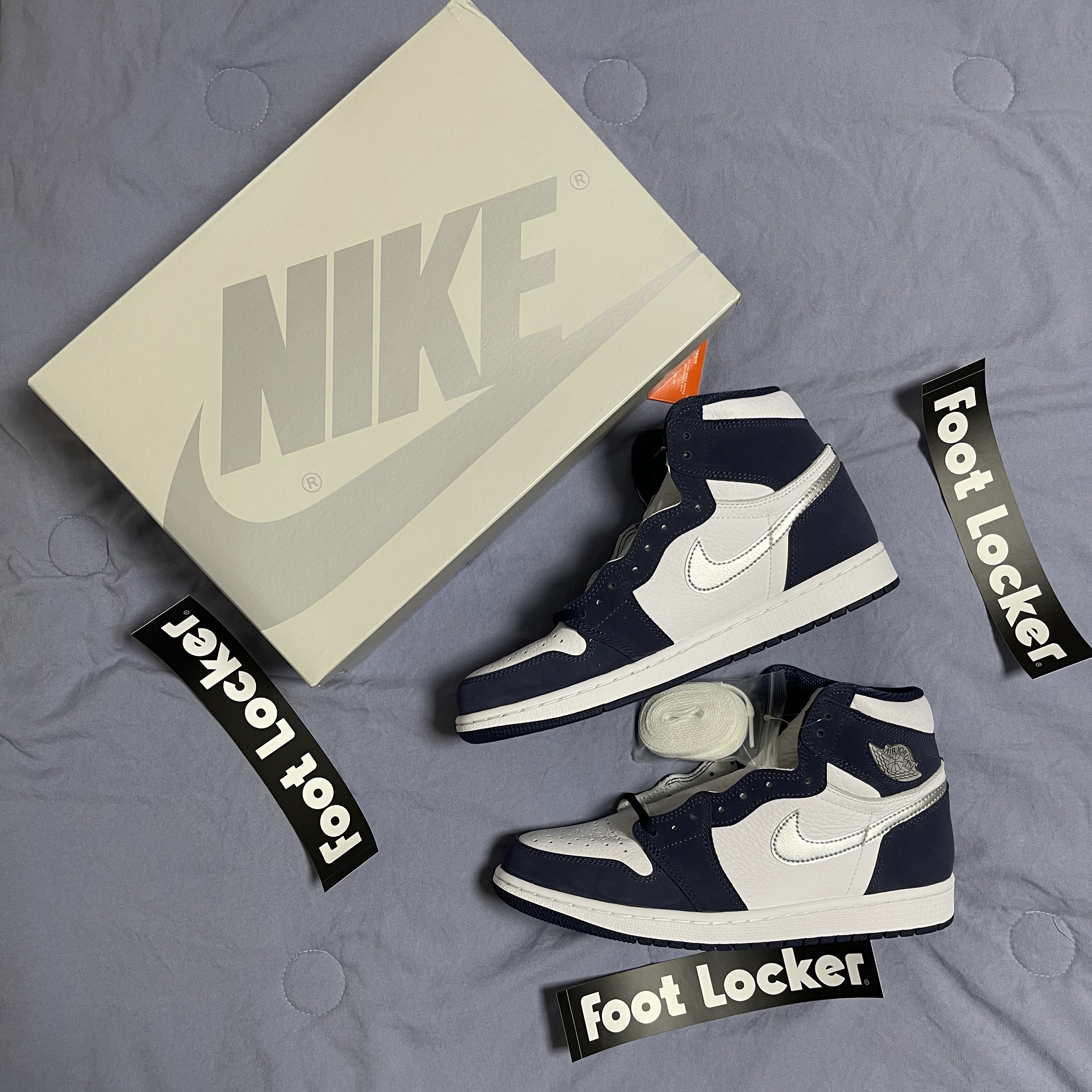 Jordan 1 Retro High OG CO.JP Midnight Navy 착용 스타일 - 1