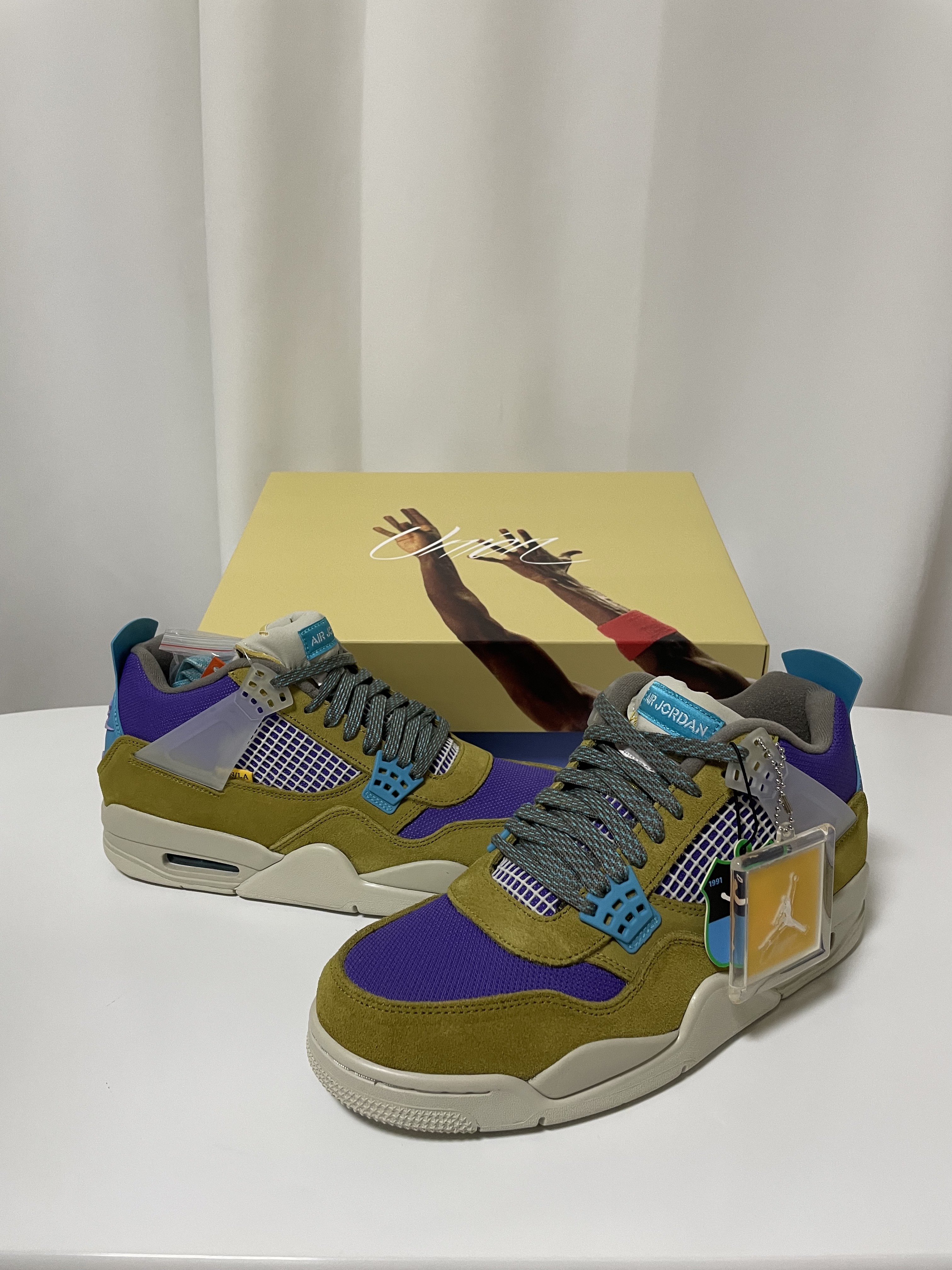 Jordan 4 x Union Retro SP Desert Moss 착용 스타일 - 4