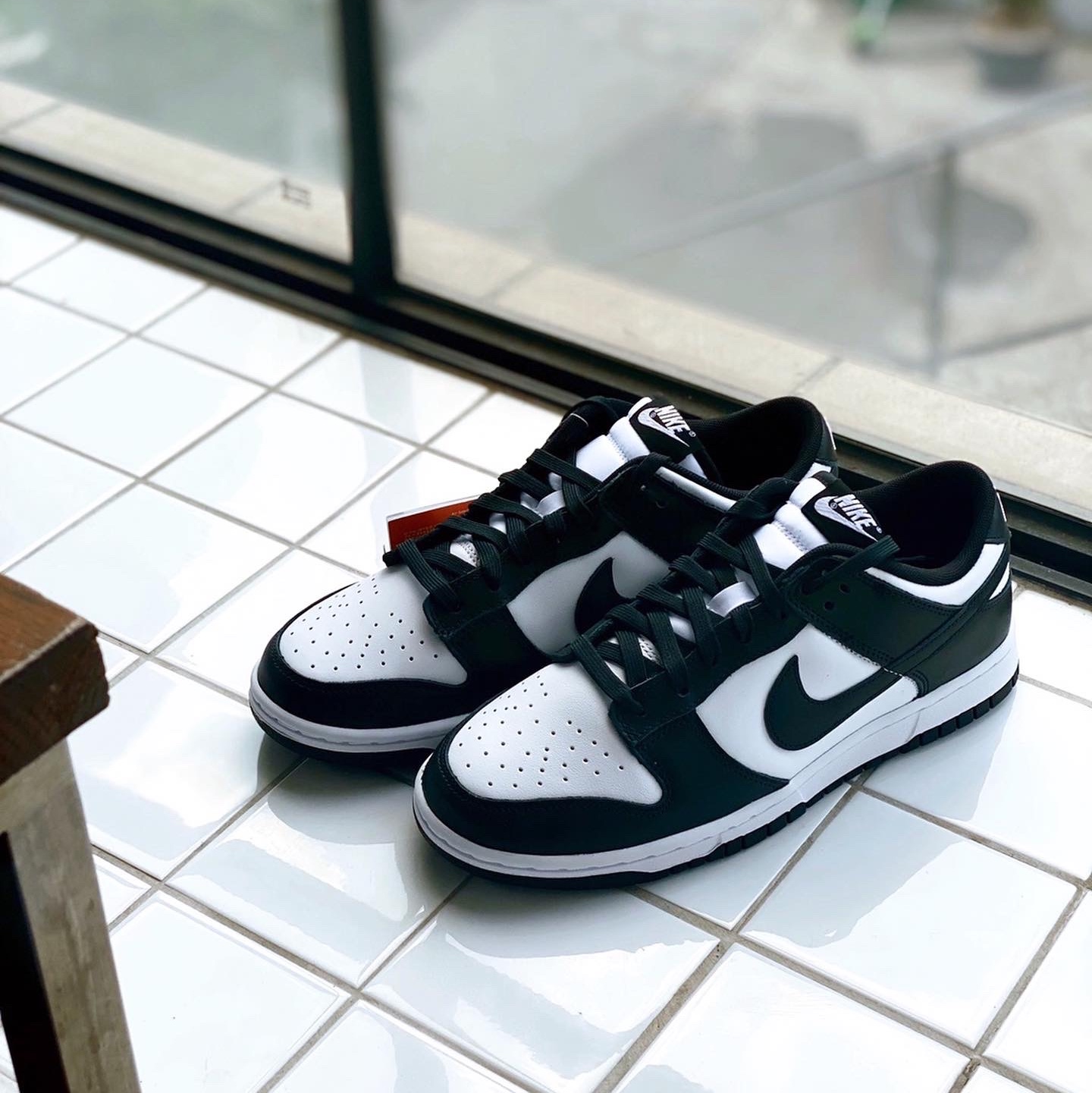 Nike x Stussy Bucket Hat Black, Nike Dunk Low Retro Black 착용 스타일 - 3