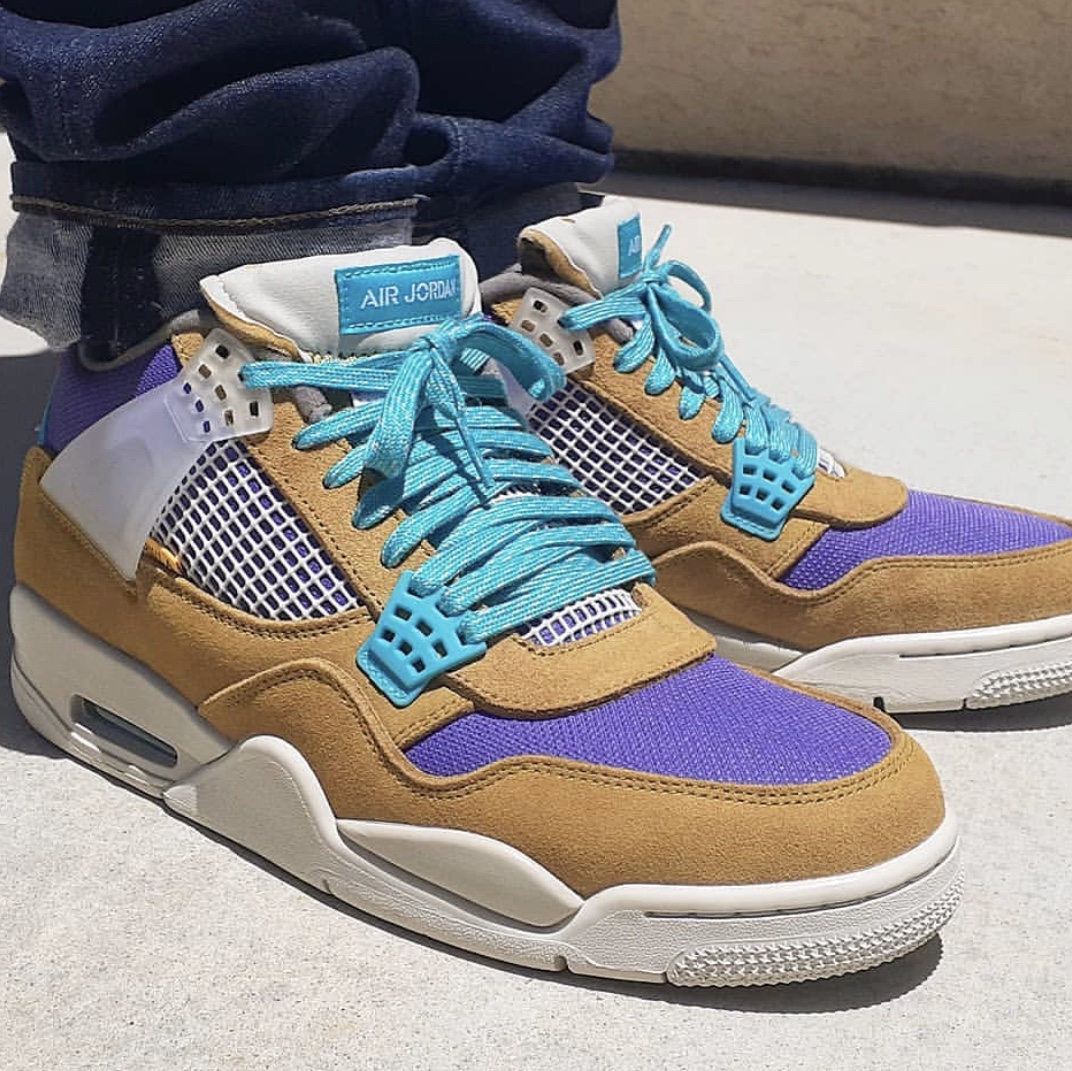 Jordan 4 x Union Retro SP Desert Moss 착용 스타일 - 3