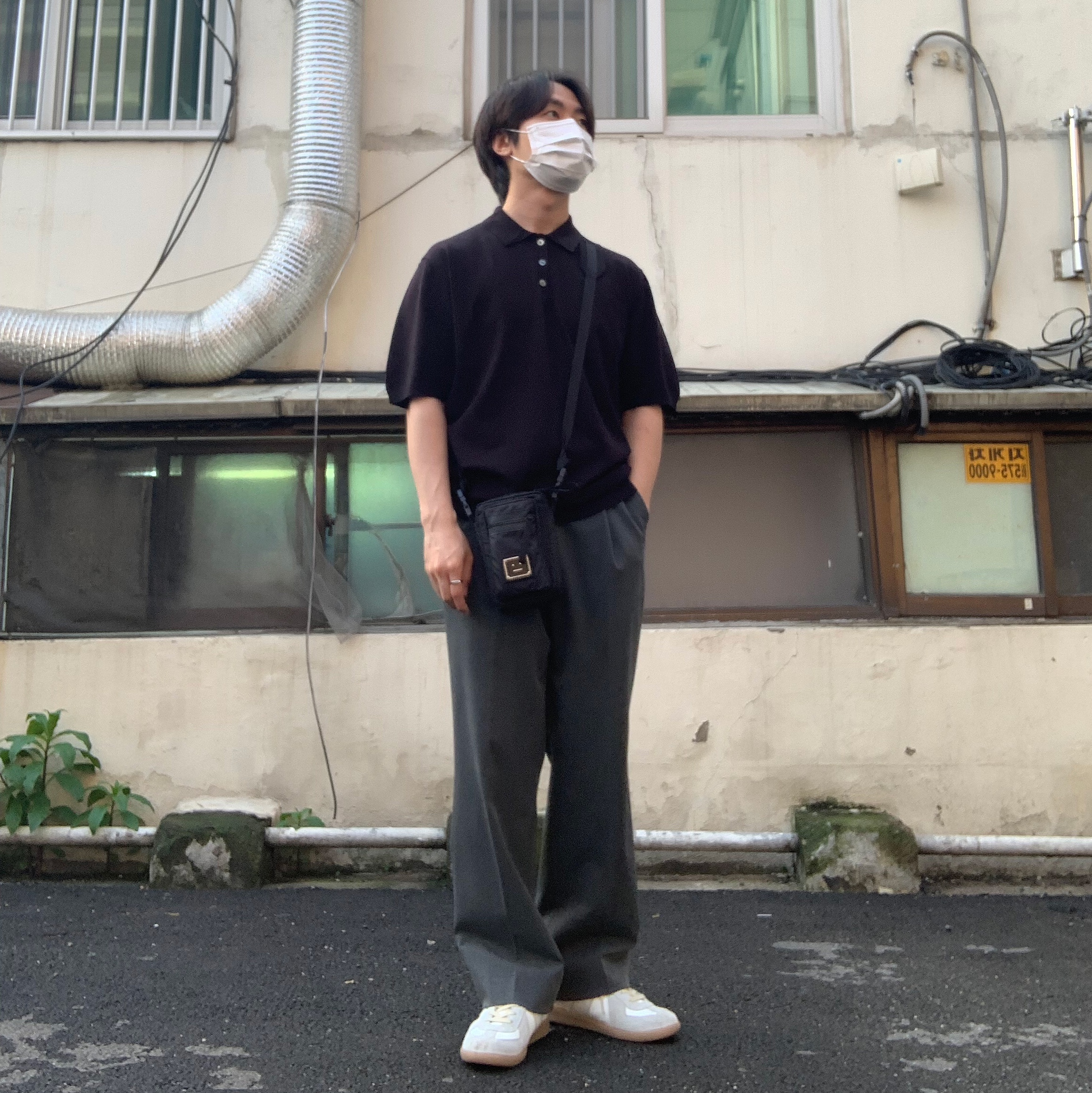 Maison Margiela Calfskin Replica Sneakers 착용 스타일 - 3