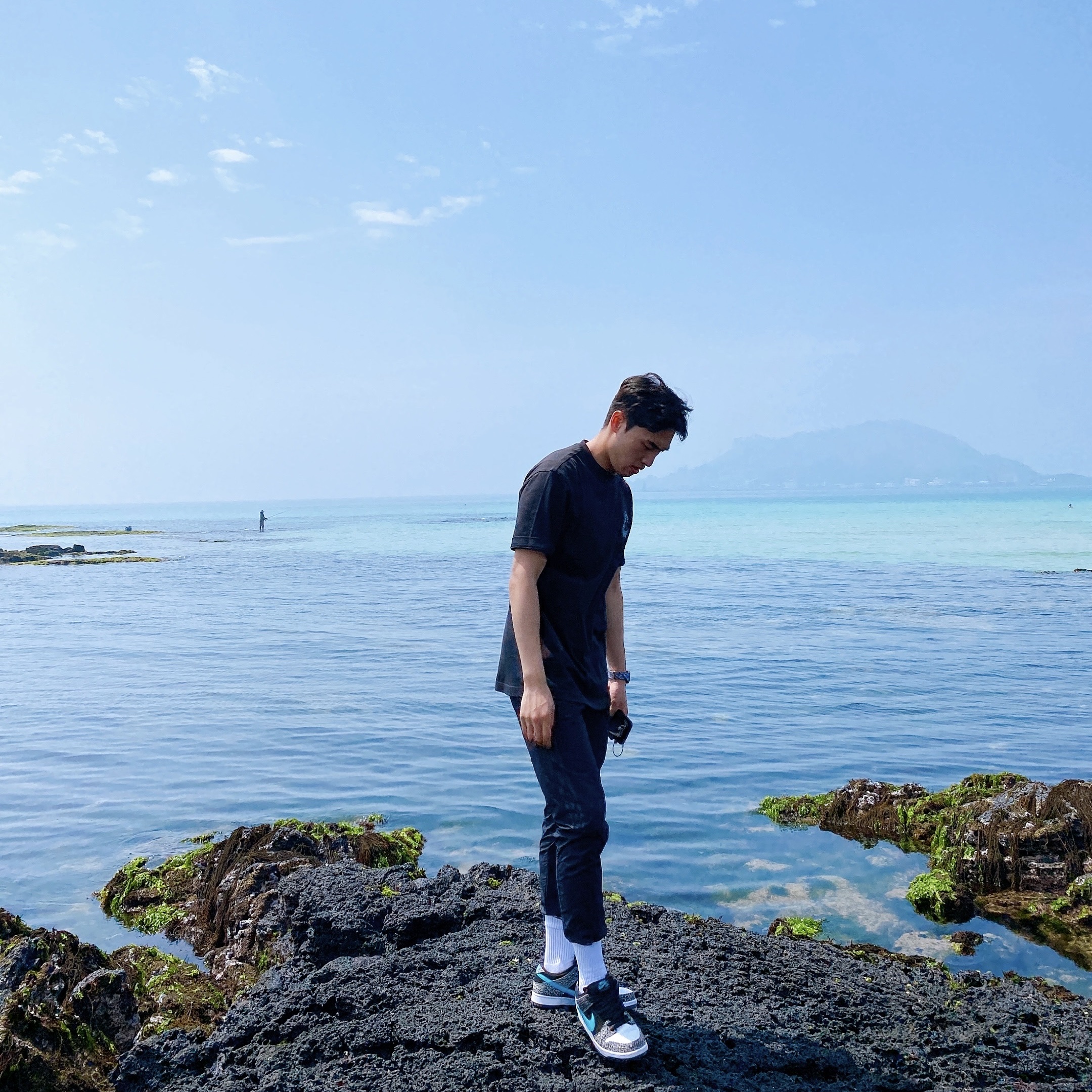 Palace P3 Team T-Shirt Black - 20FW, Nike SB Dunk Low Pro Clear Jade 착용 스타일 - 2