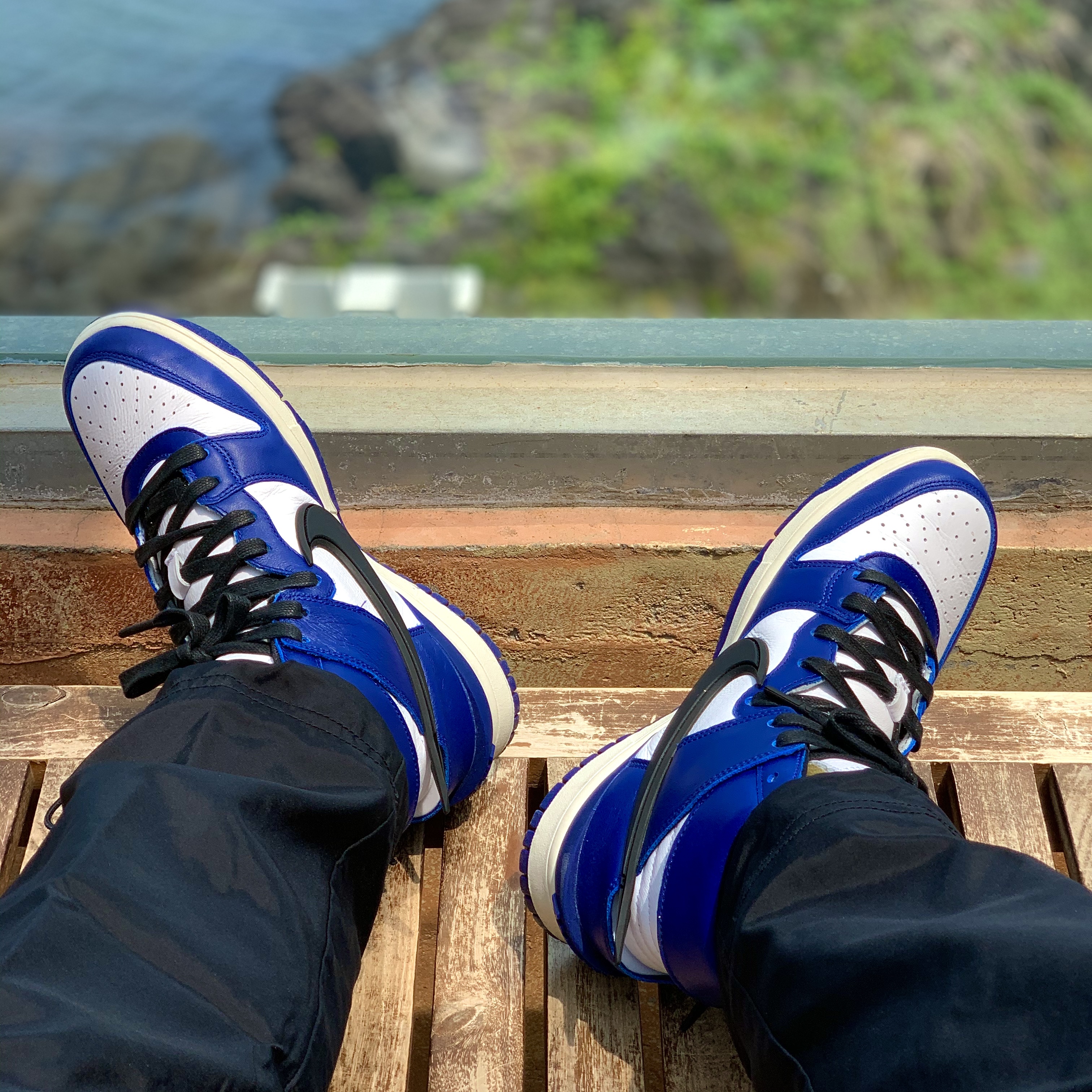 Nike x Ambush Dunk High Deep Royal Blue 착용 스타일