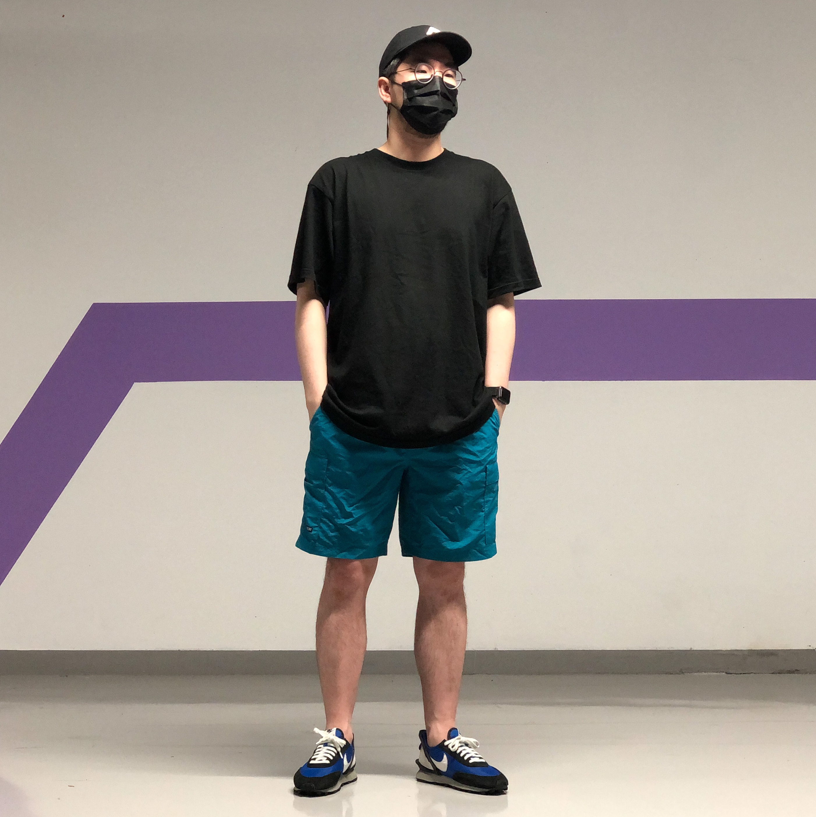 Nike x Undercover Daybreak Blue Jay 착용 스타일