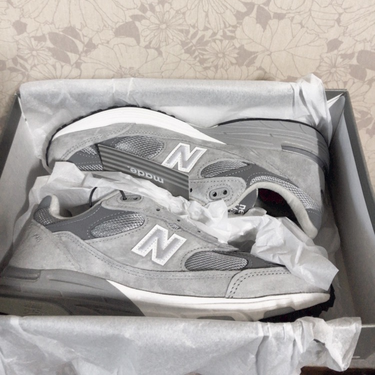 (W) New Balance 993 Made in USA Grey - B Standard, Nike Air Force 1 '07 Low White 착용 스타일 - 1