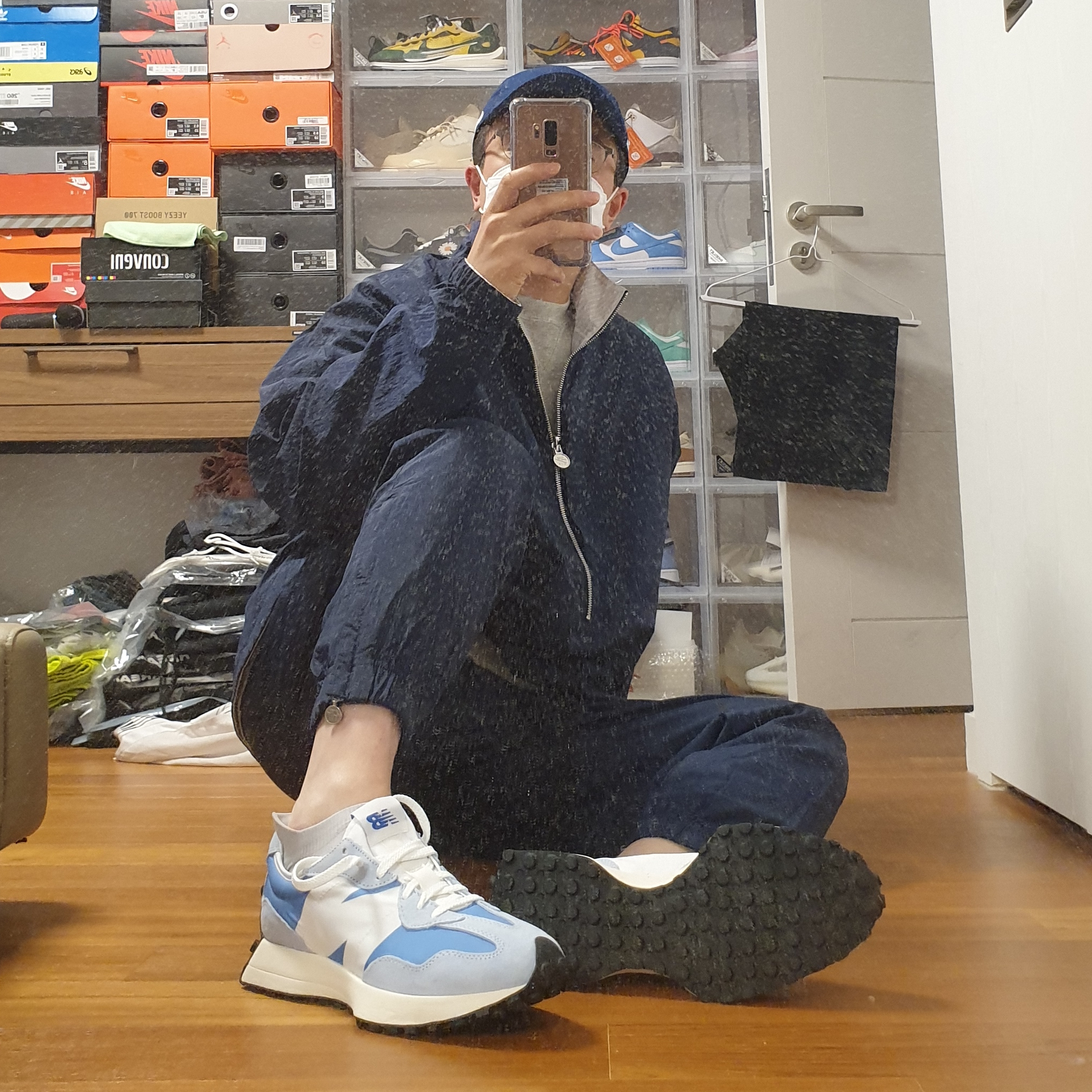 Nike x Drake Nocta Cardinal Stock Essential Cap Navy, Nike x Kim Jones Reversible Wind Breaker Navy - US/EU 착용 스타일 - 4