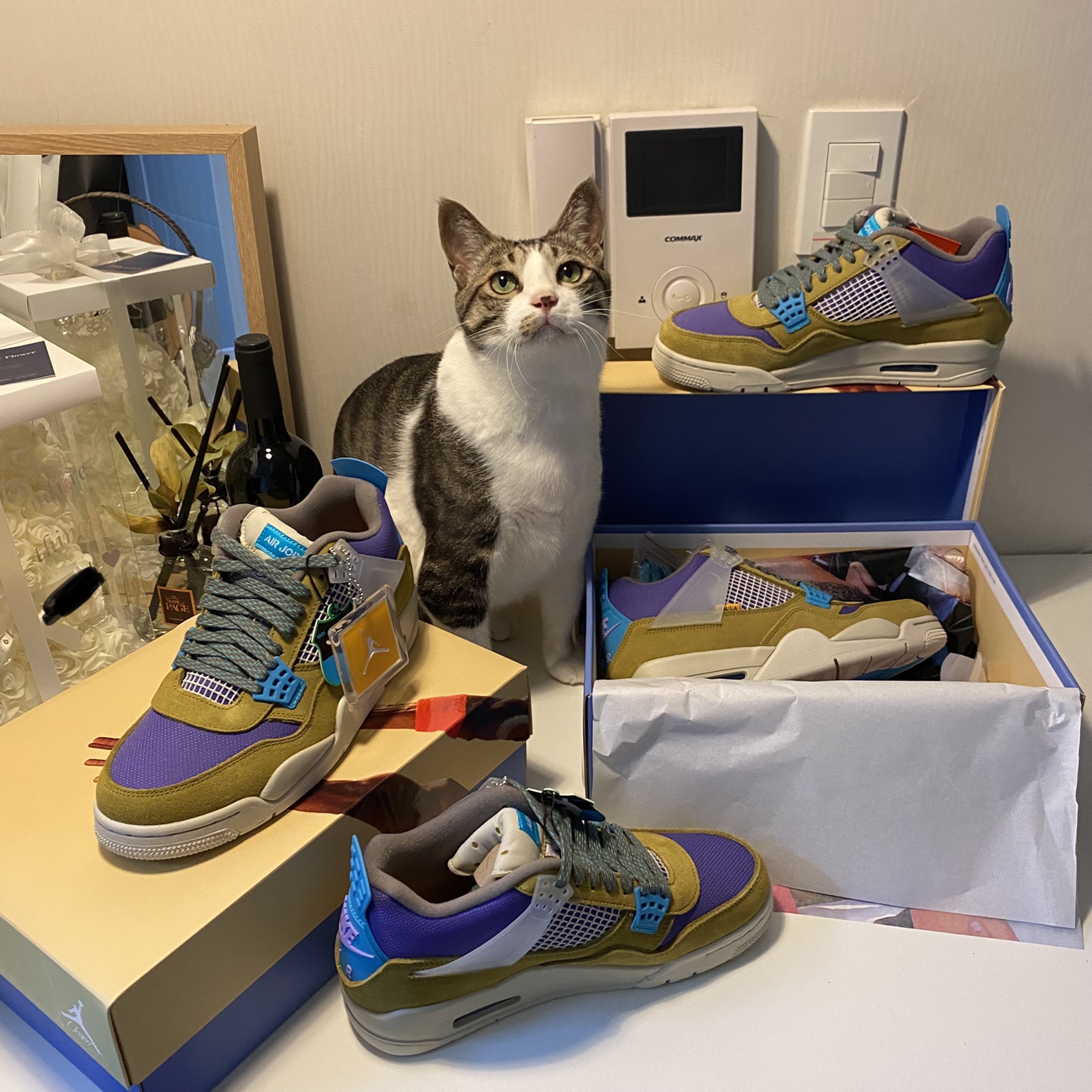 Jordan 4 x Union Retro SP Desert Moss 착용 스타일 - 2