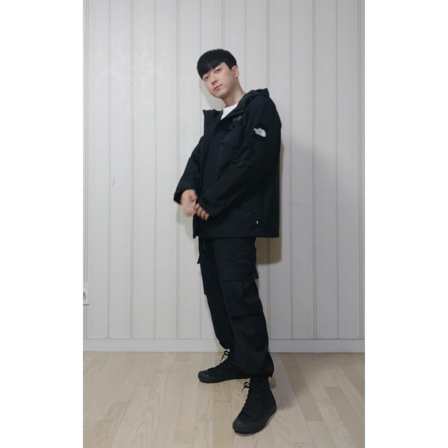 Converse Chuck 70 Hi Black 착용 스타일 - 2