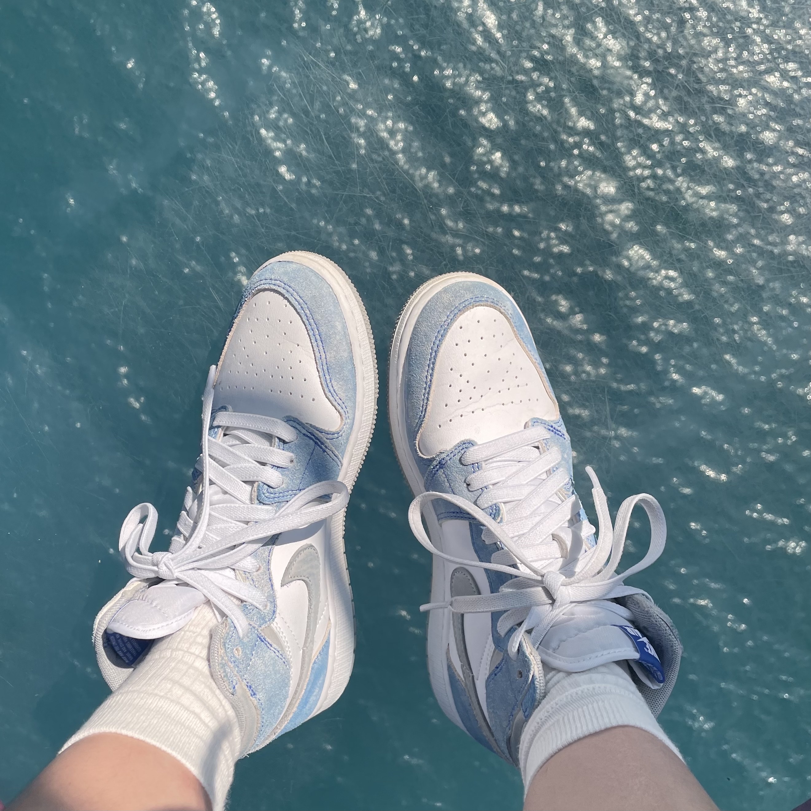 Jordan 1 Retro High OG Hyper Royal, (GS) Jordan 1 Retro High OG Hyper Royal 착용 스타일