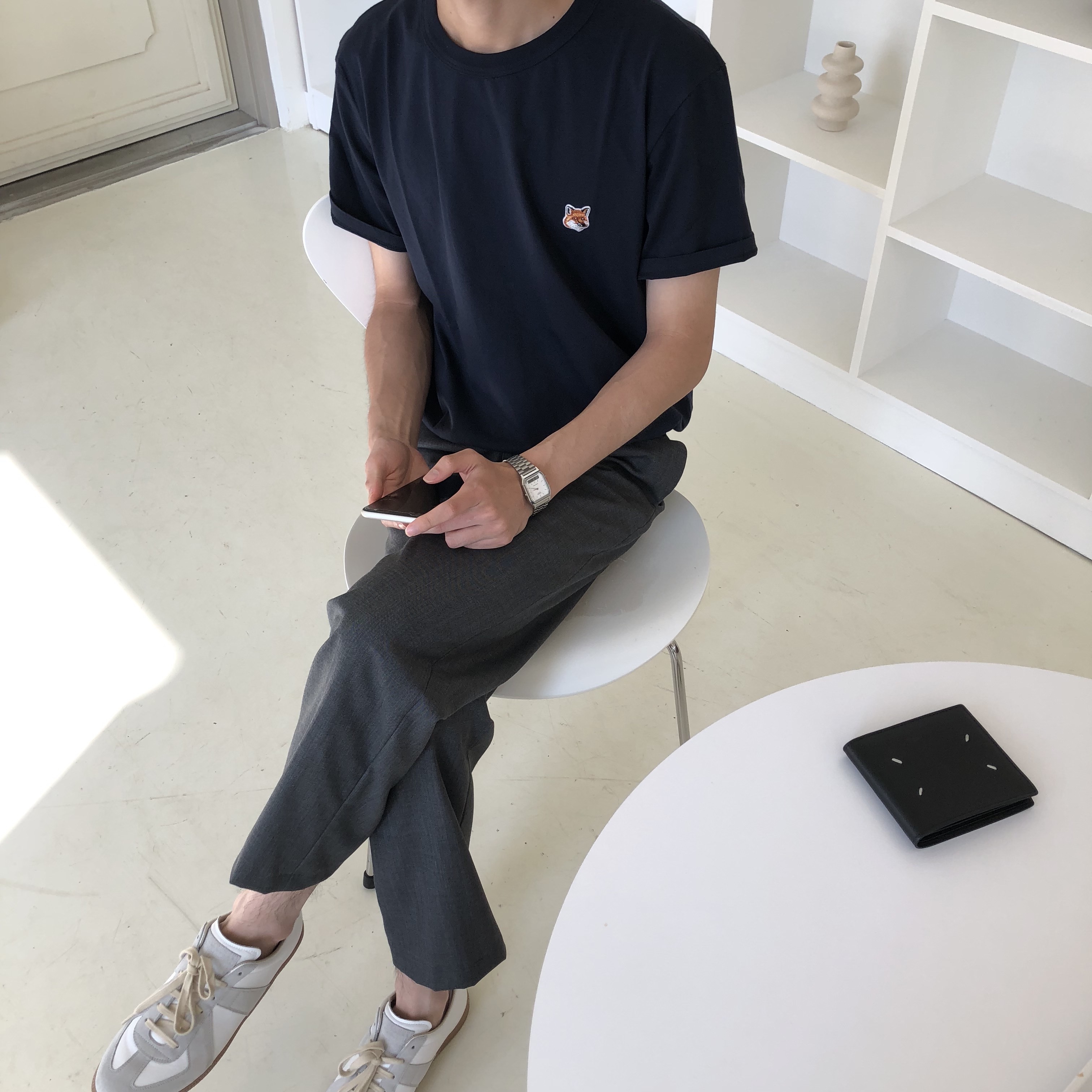 Maison Margiela Calfskin Replica Sneakers 착용 스타일