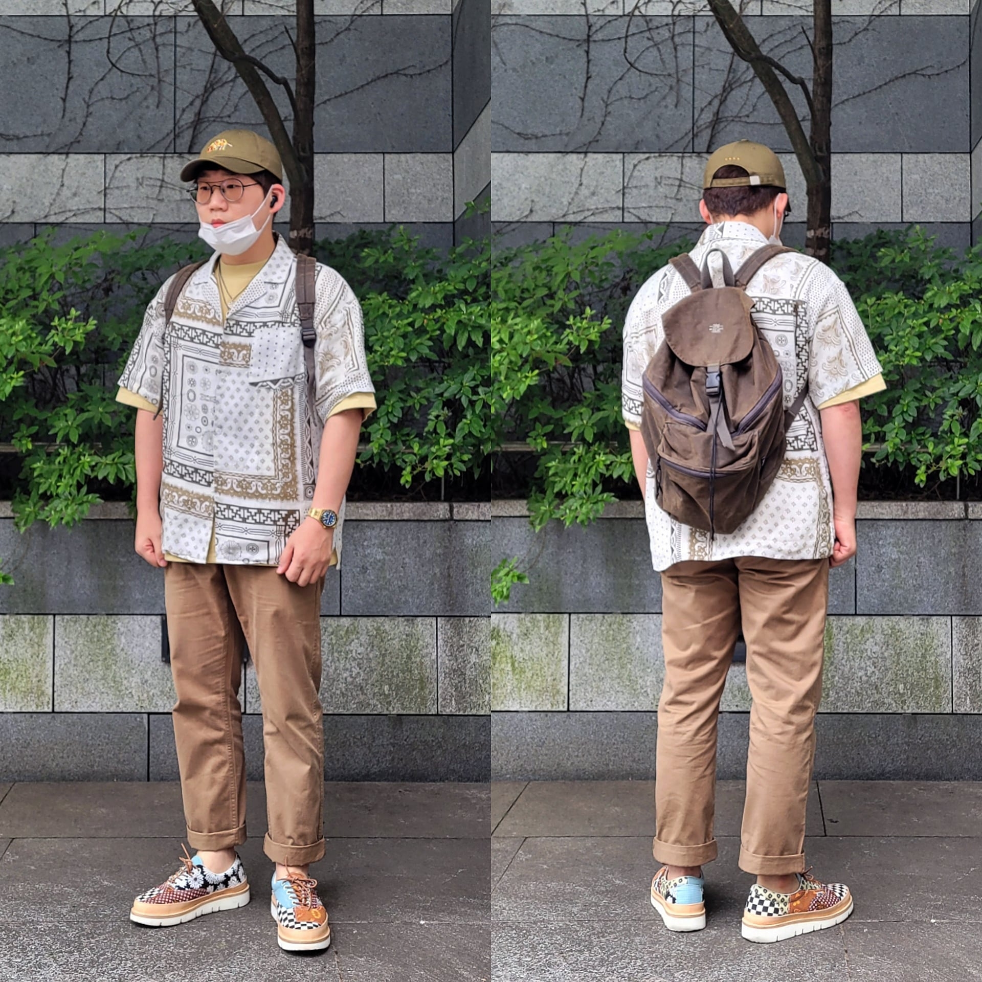 Vans Era Tiger Patchwork 착용 스타일