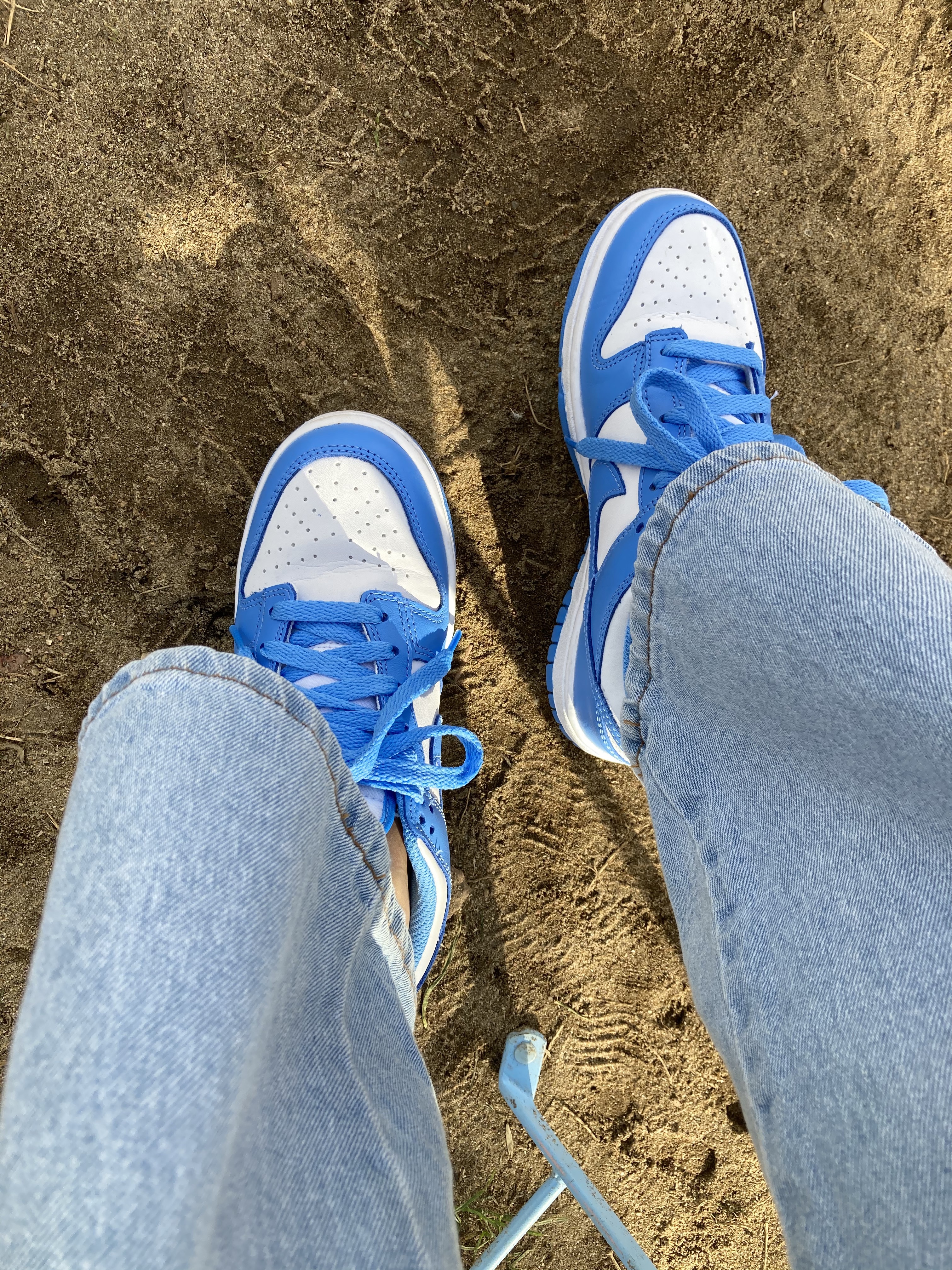 (GS) Nike Dunk Low University Blue 착용 스타일 - 2