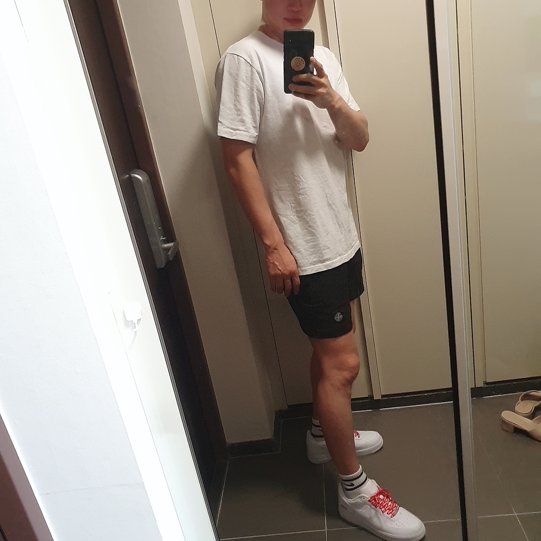 Nike x Supreme Air Force 1 Low White 착용 스타일 - 1