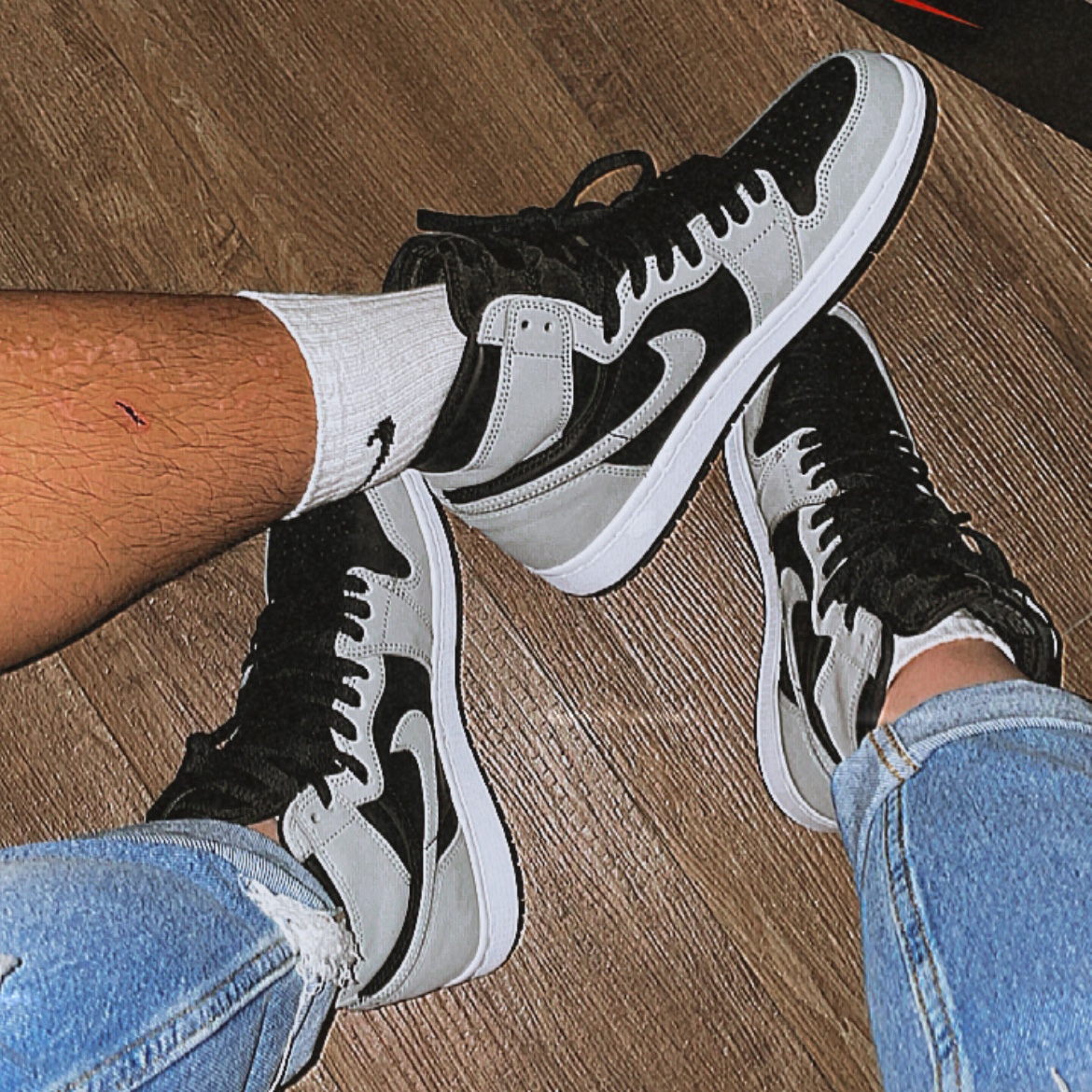 Jordan 1 Retro High OG Shadow 2.0, (GS) Jordan 1 Retro High OG Shadow 2.0 착용 스타일 - 2
