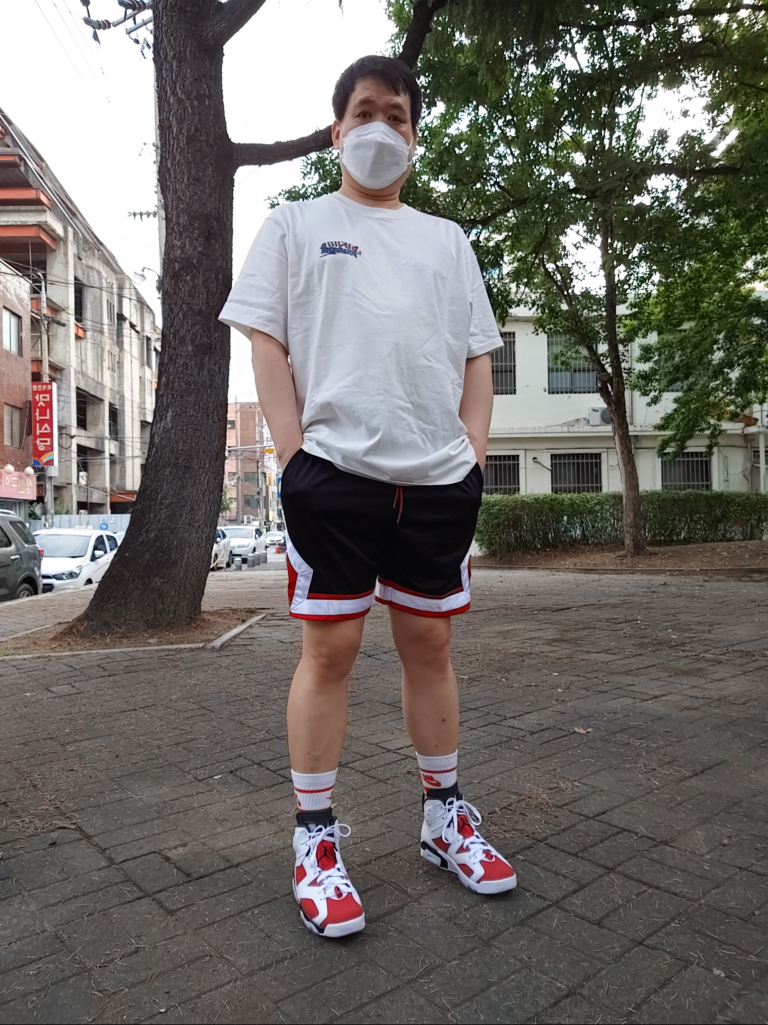 Jordan 6 Retro Carmine 2021 착용 스타일
