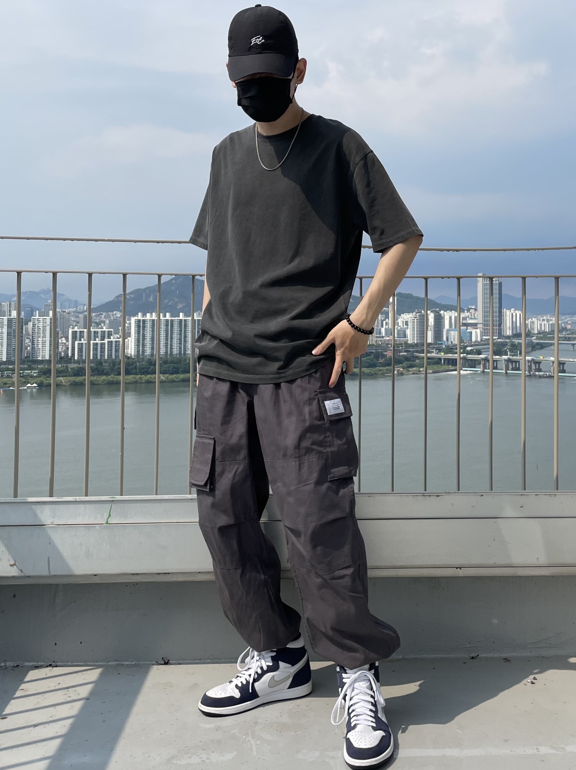 Jordan 1 Retro High OG CO.JP Midnight Navy, (GS) Jordan 1 Retro High OG CO.JP Midnight Navy 착용 스타일