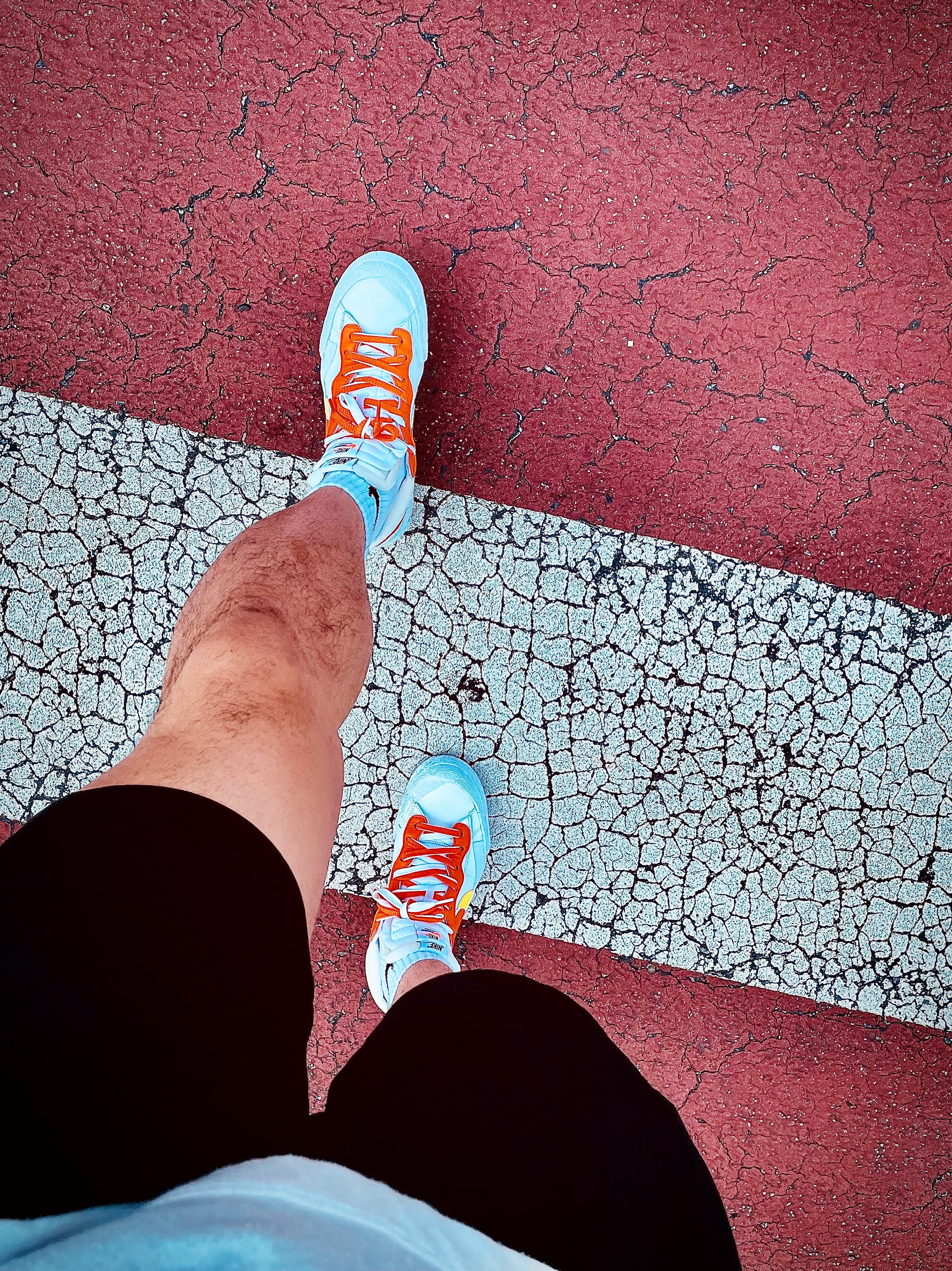 Nike x Sacai Blazer Low Magma Orange 착용 스타일