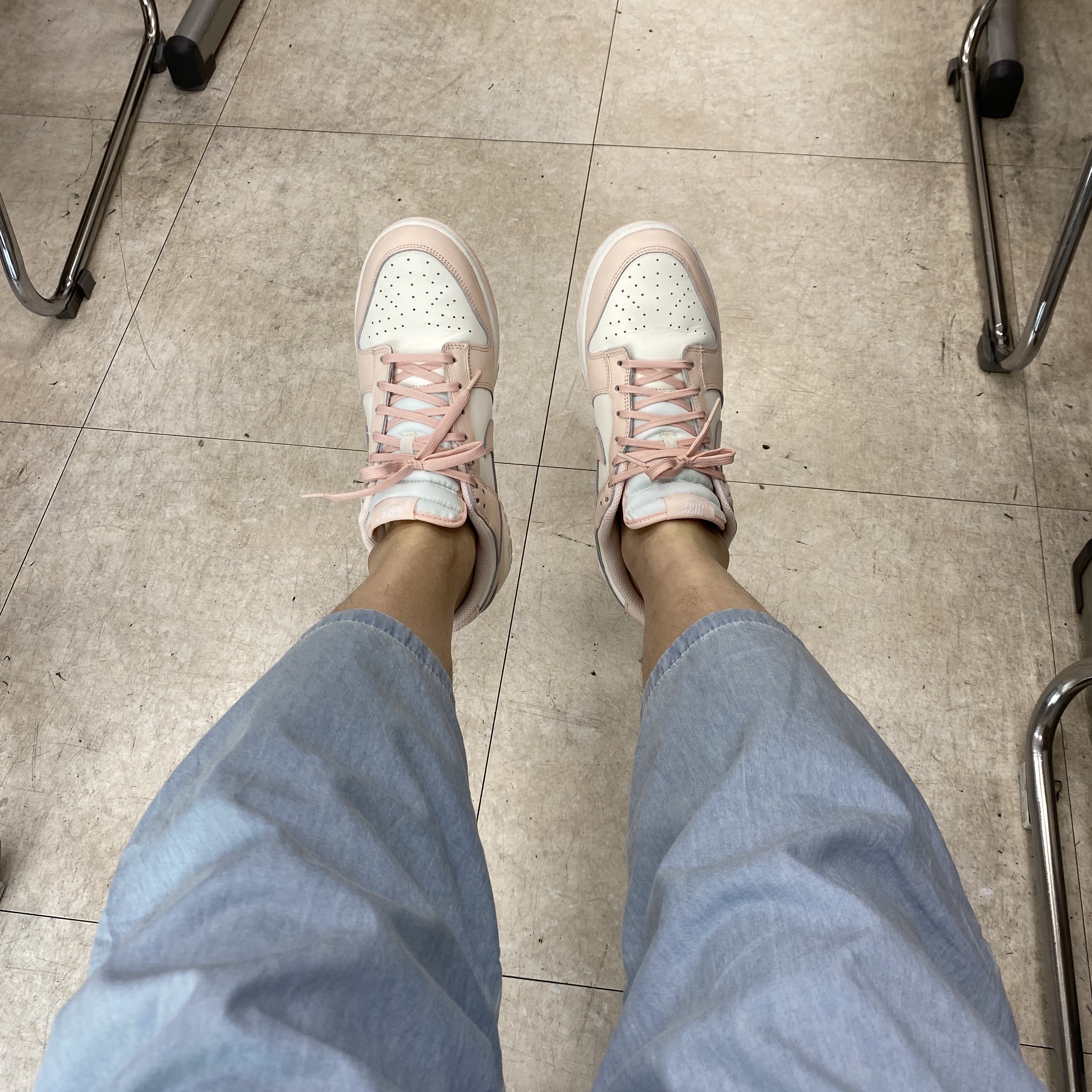 (W) Nike Dunk Low Orange Pearl 착용 스타일