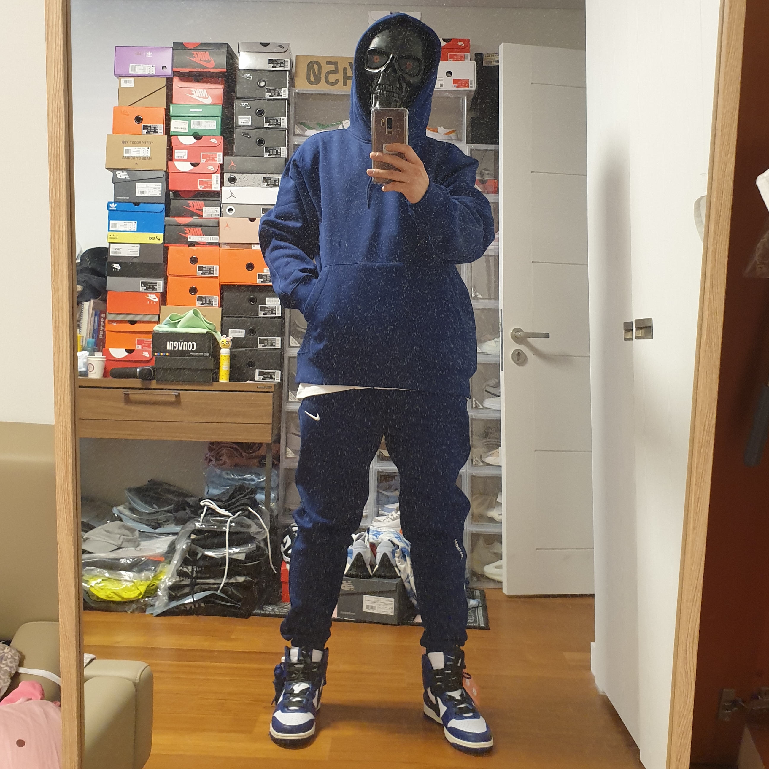 Nike x Drake Nocta Cardinal Stock Essential Hoodie Navy - US/EU, Nike x Drake Nocta Cardinal Stock Essential Cap Navy 착용 스타일 - 5