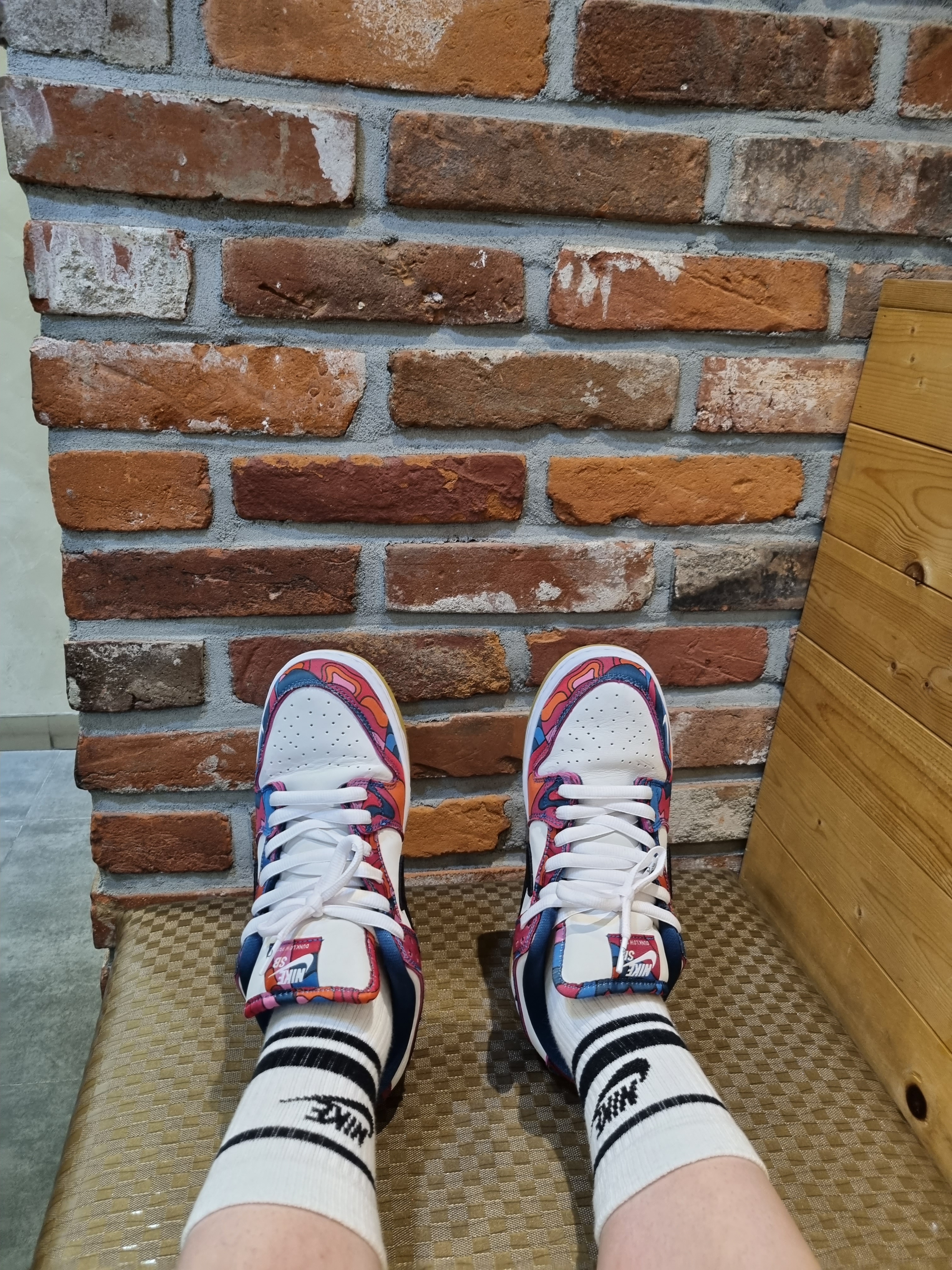 Nike x Parra SB Dunk Low Pro Abstract Art 착용 스타일