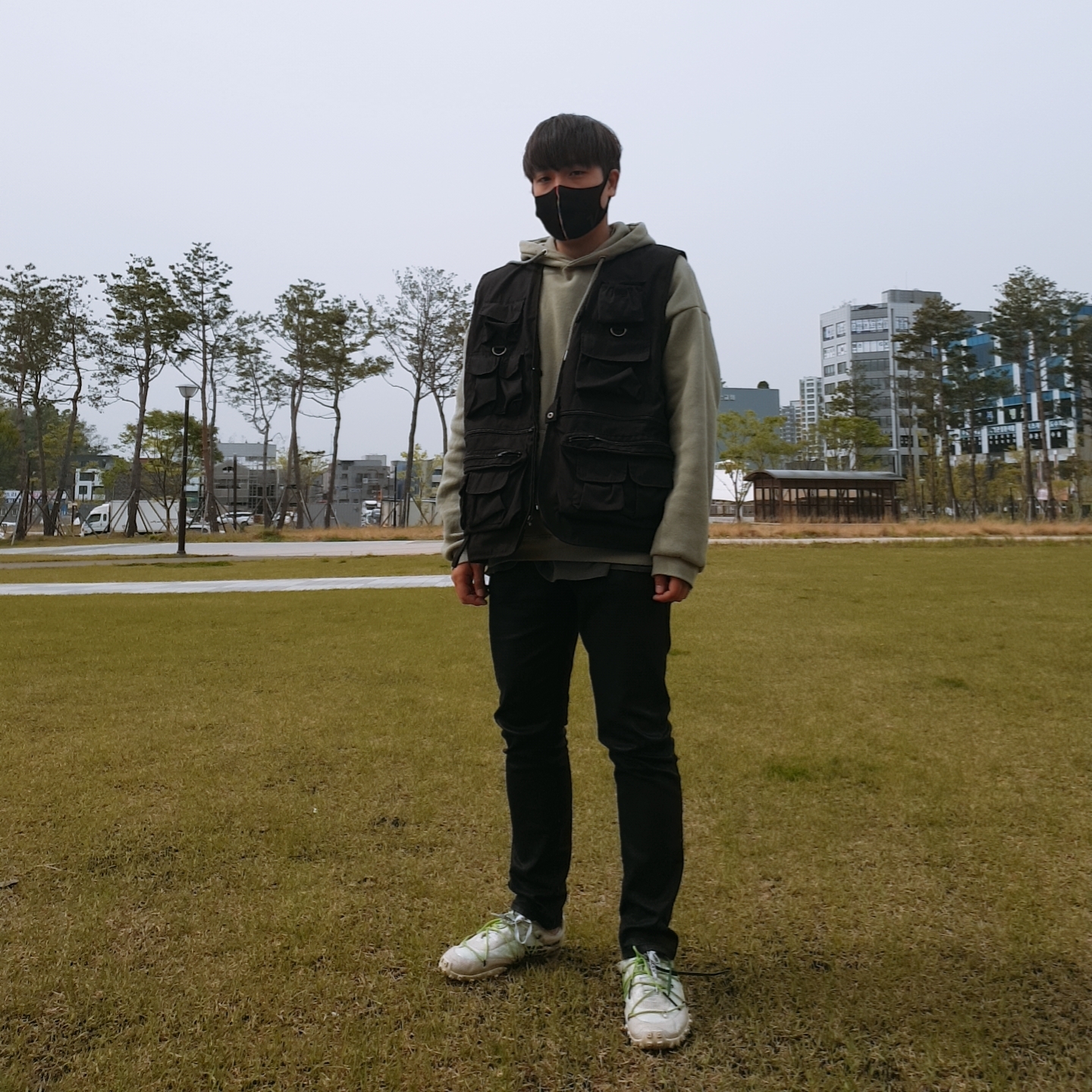 (W) Nike x Off-White Waffle Racer White 착용 스타일
