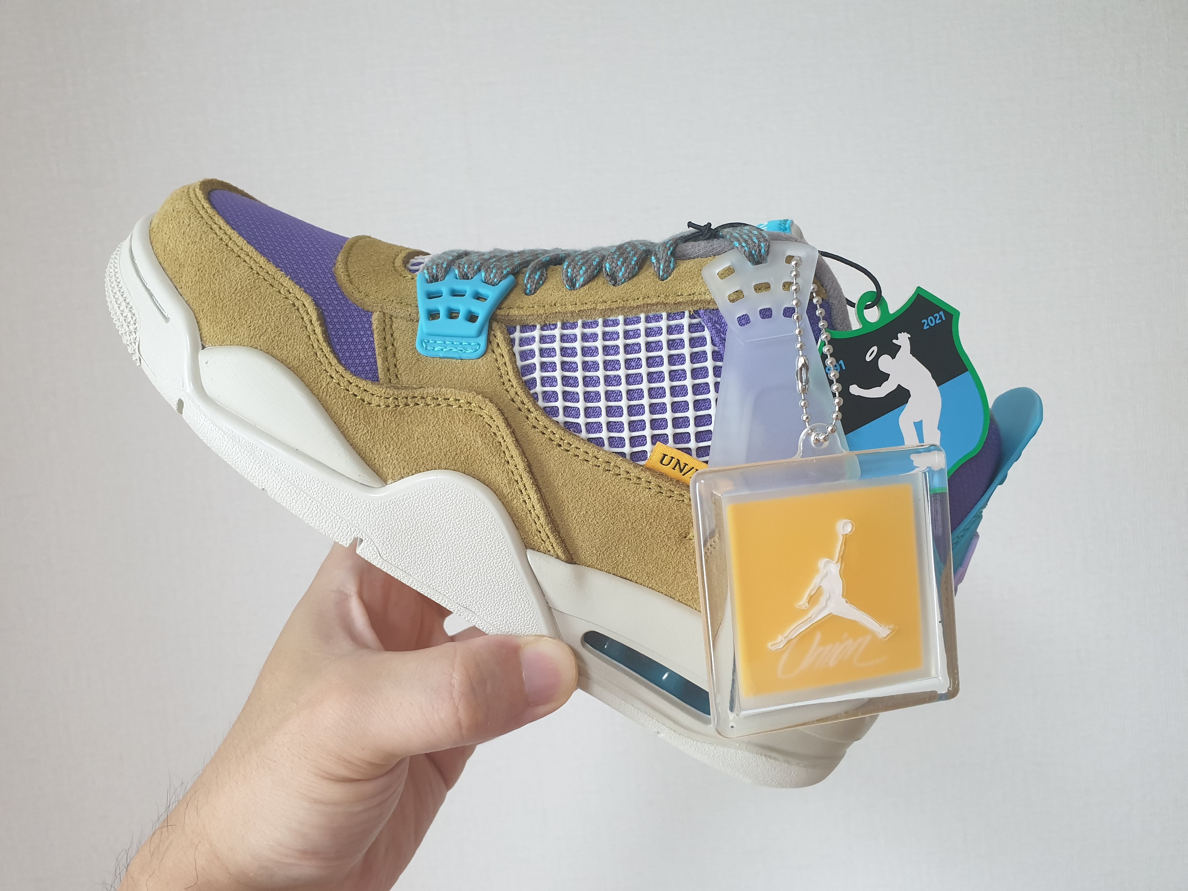 Jordan 4 x Union Retro SP Desert Moss 착용 스타일 - 5
