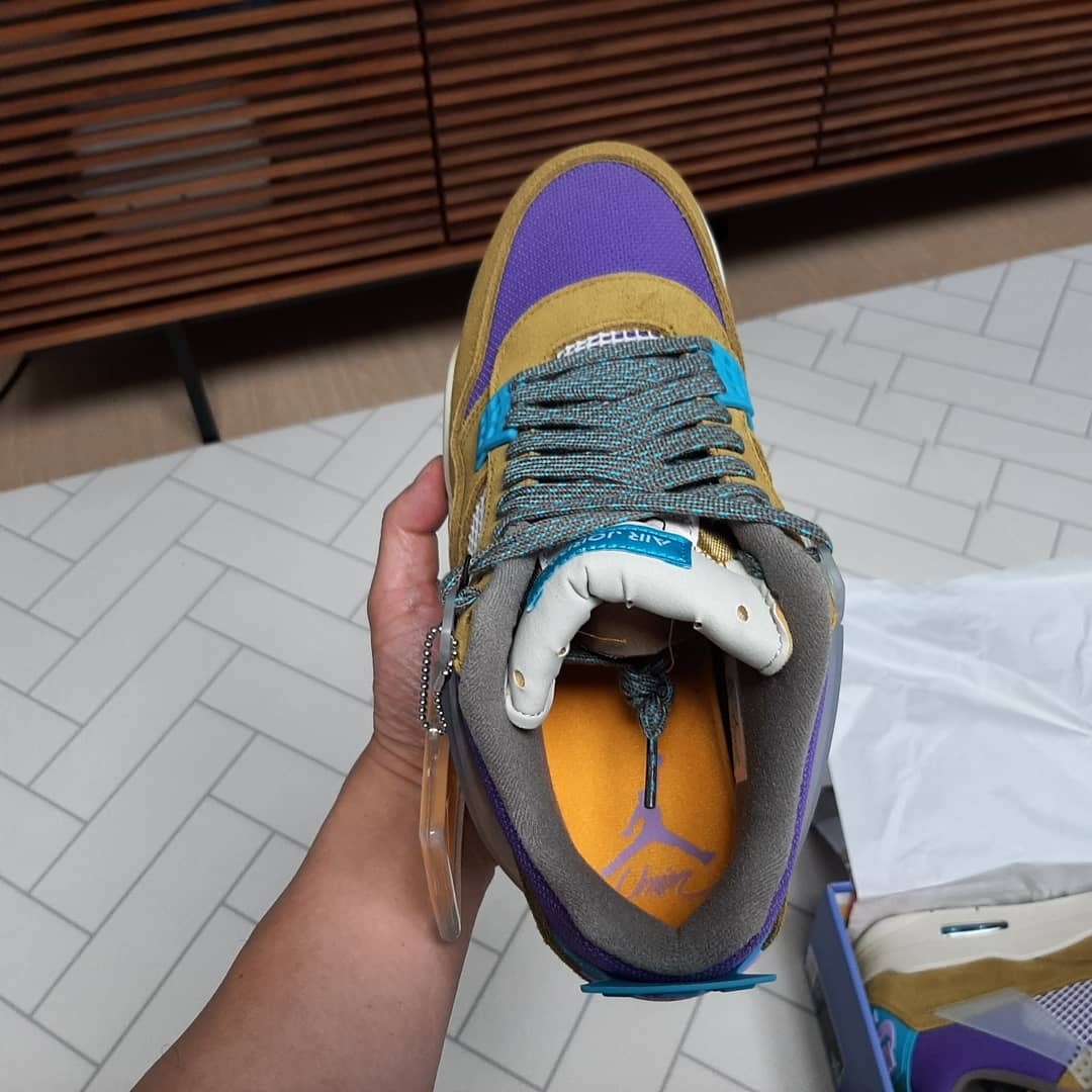 Jordan 4 x Union Retro SP Desert Moss 착용 스타일 - 5
