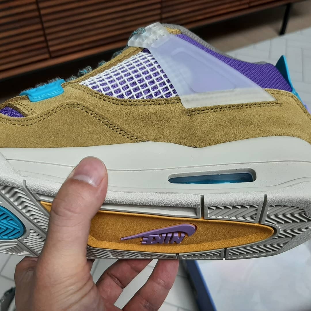 Jordan 4 x Union Retro SP Desert Moss 착용 스타일 - 3