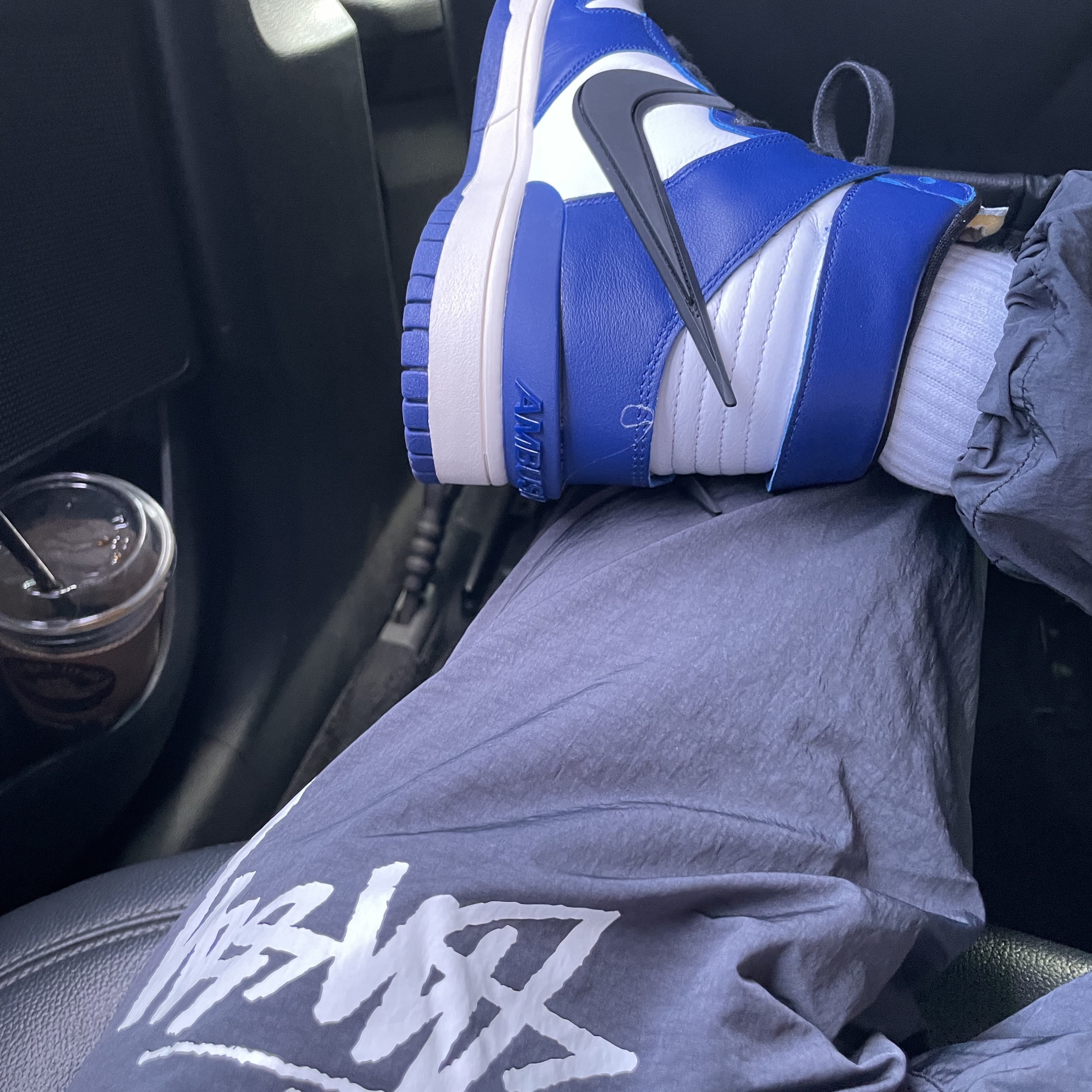 Nike x Ambush Dunk High Deep Royal Blue, Nike x Stussy Beach Pants Off Noir 착용 스타일 - 2