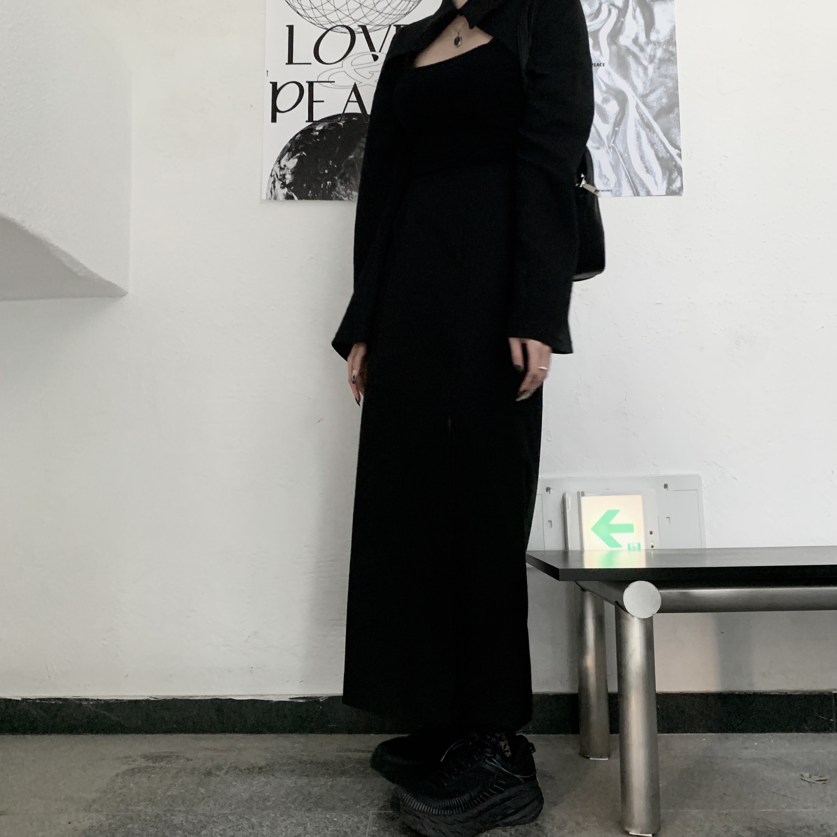 Hoka Bondi 7 Black - Wide 착용 스타일