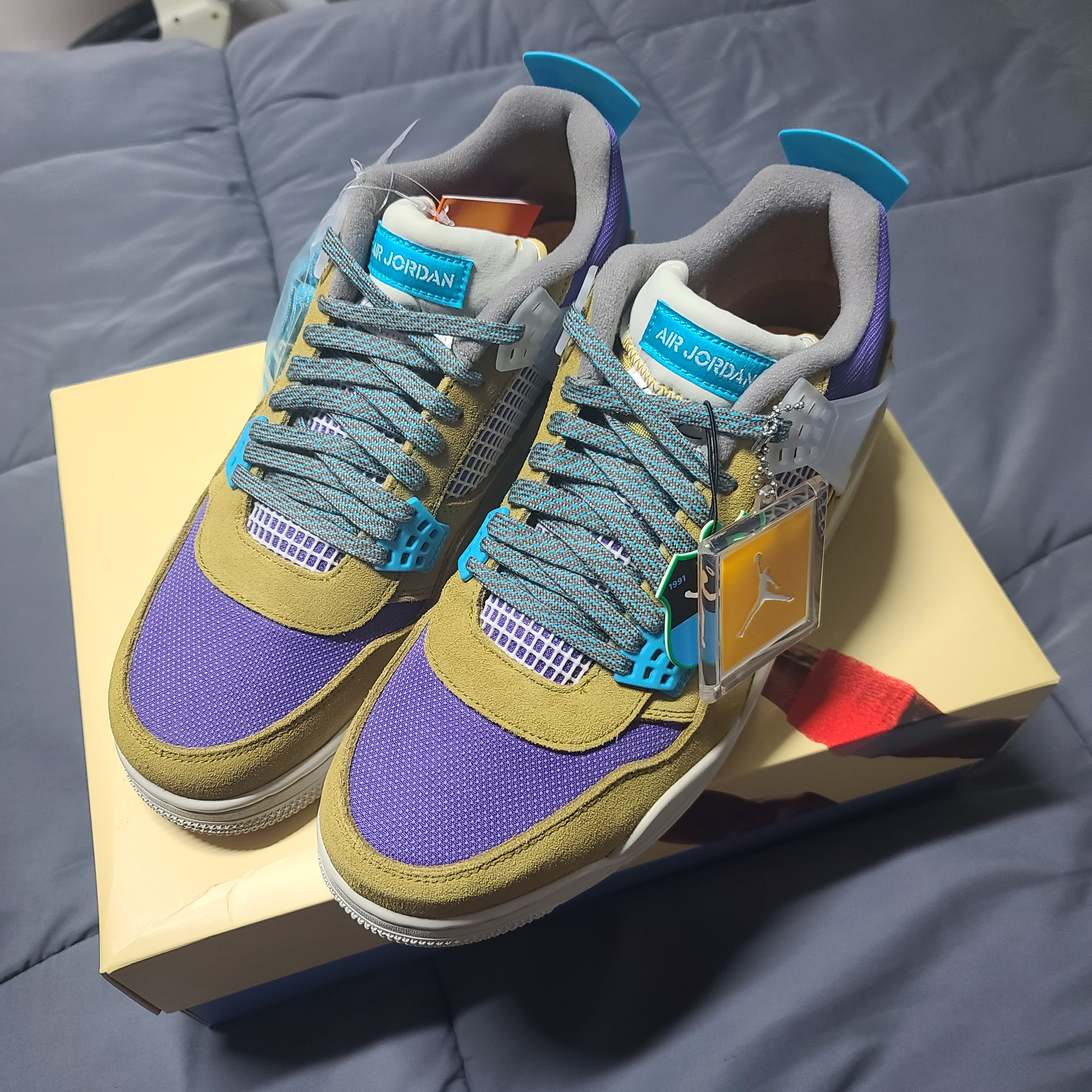 Jordan 4 x Union Retro SP Desert Moss 착용 스타일
