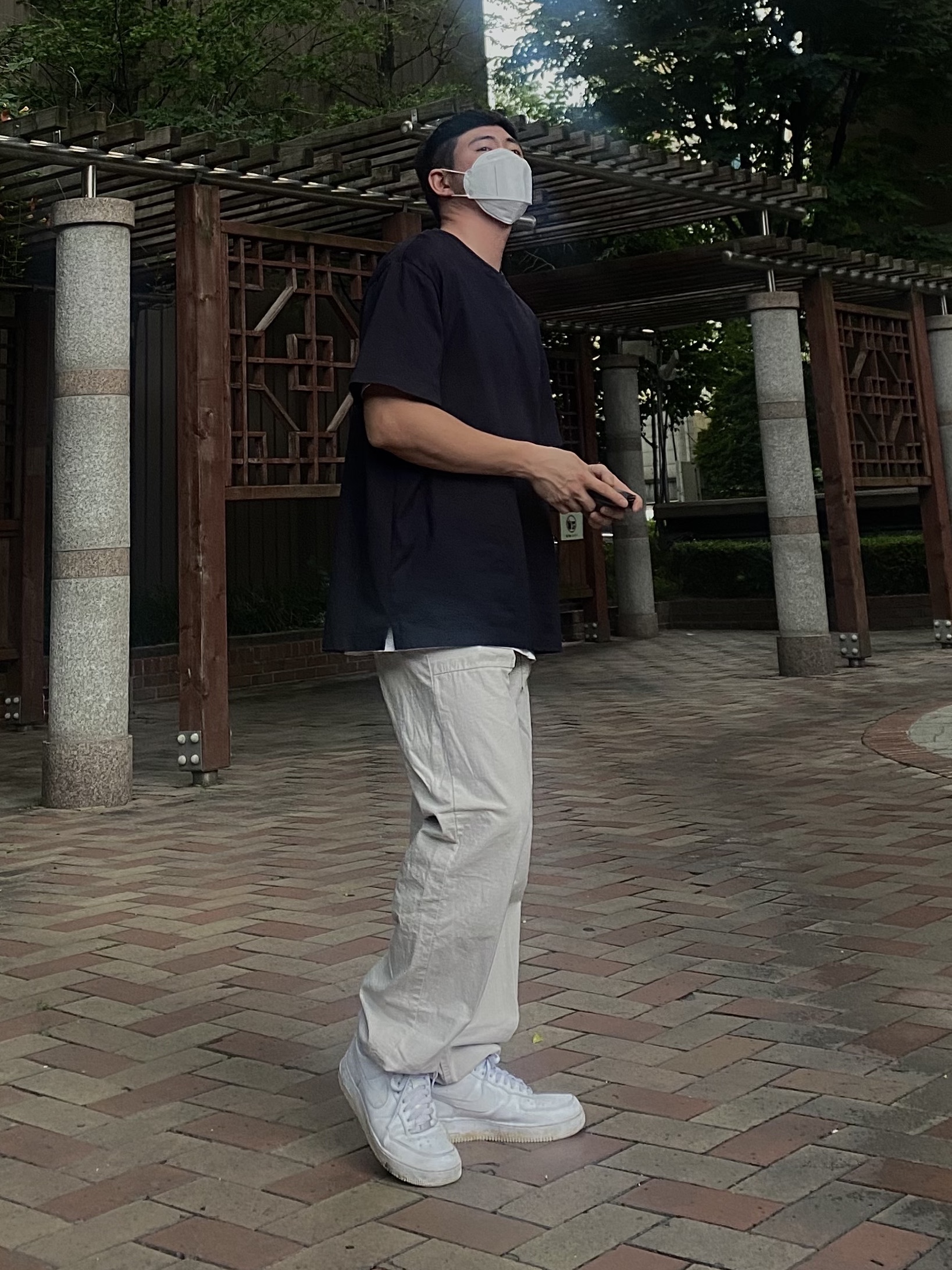 Nike Air Force 1 '07 Low White 착용 스타일 - 3