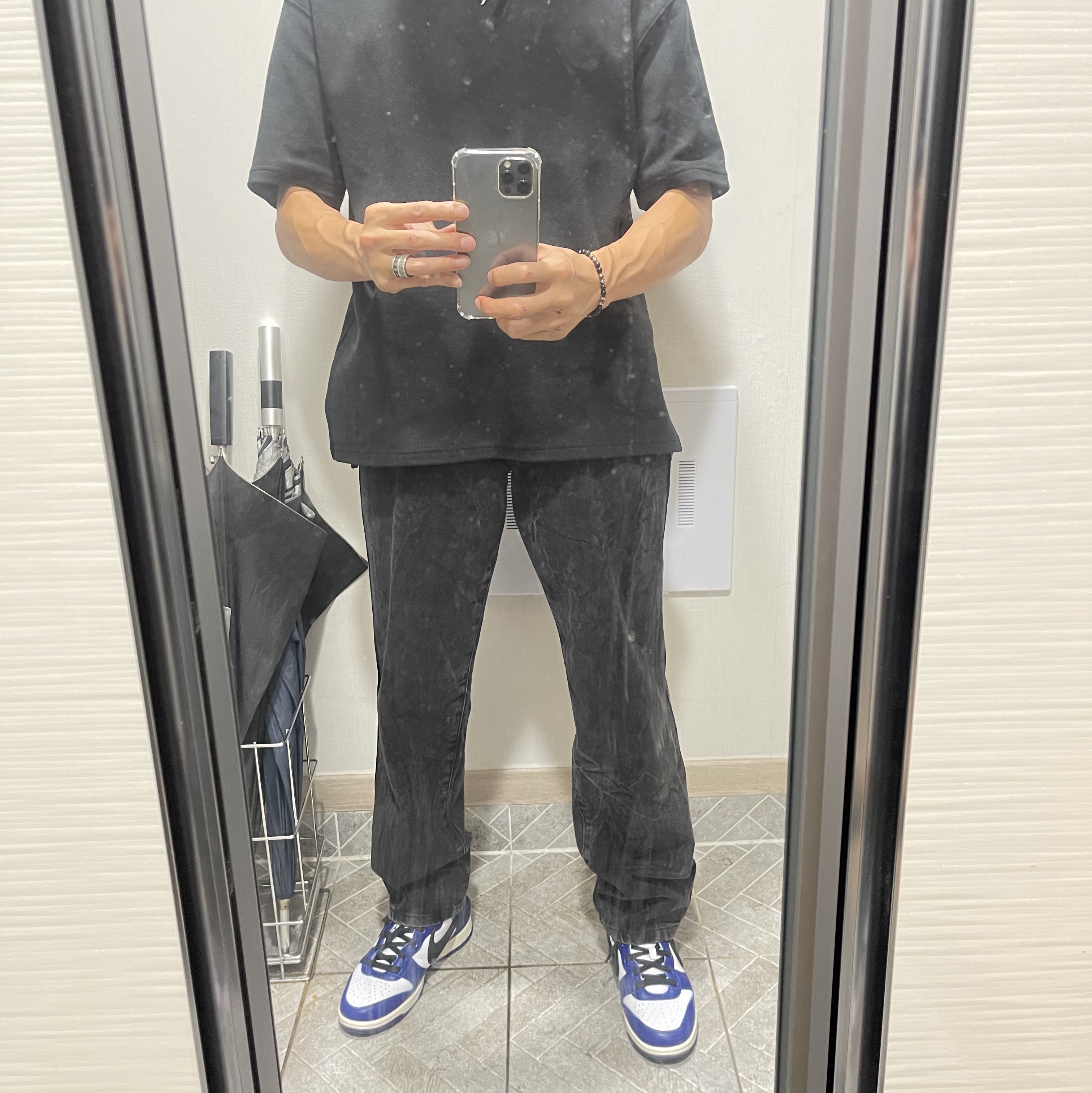 Nike x Ambush Dunk High Deep Royal Blue 착용 스타일