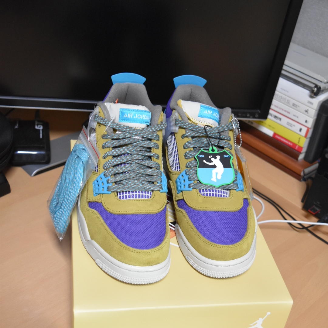 Jordan 4 x Union Retro SP Desert Moss 착용 스타일 - 4