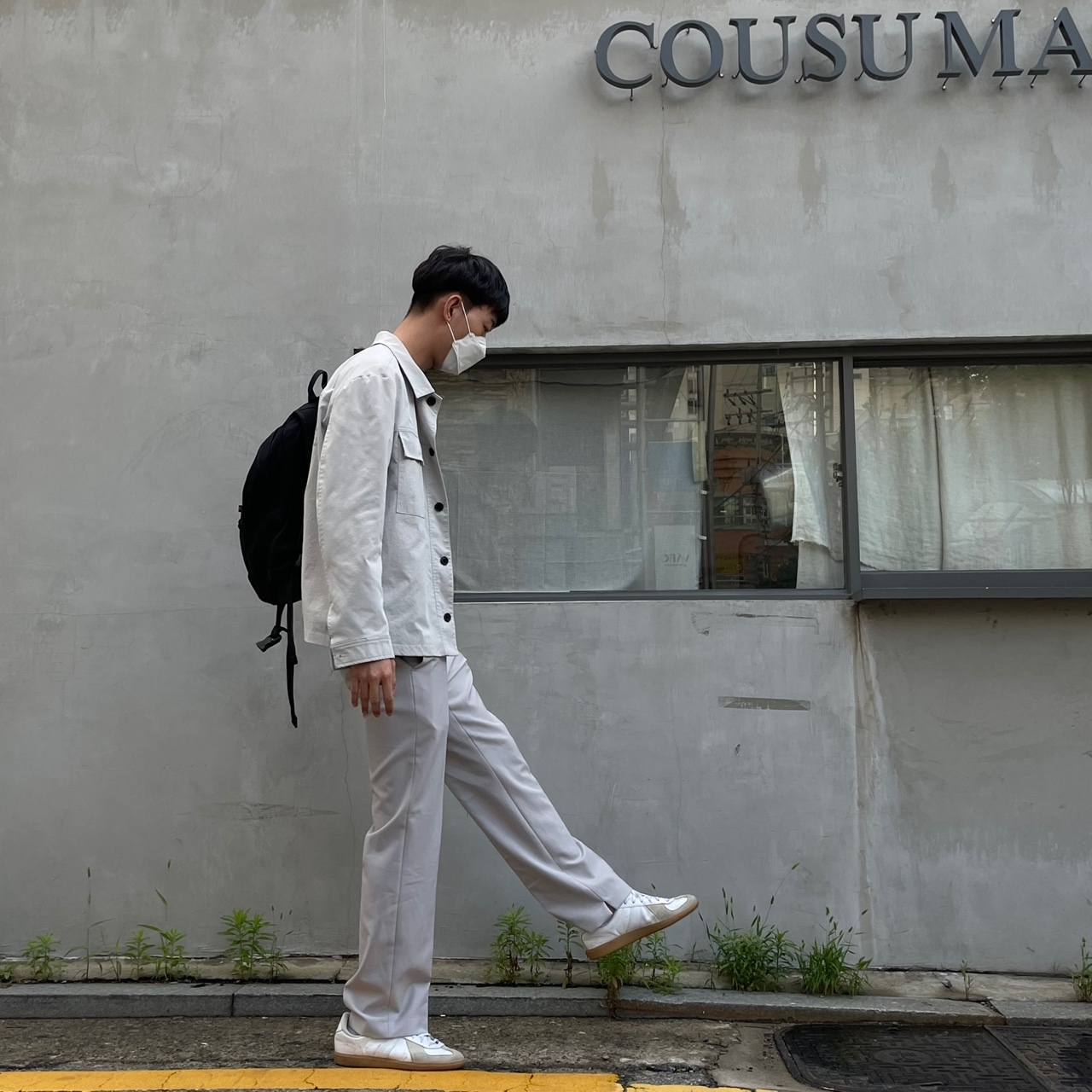 Adidas BW Army White 착용 스타일 - 1