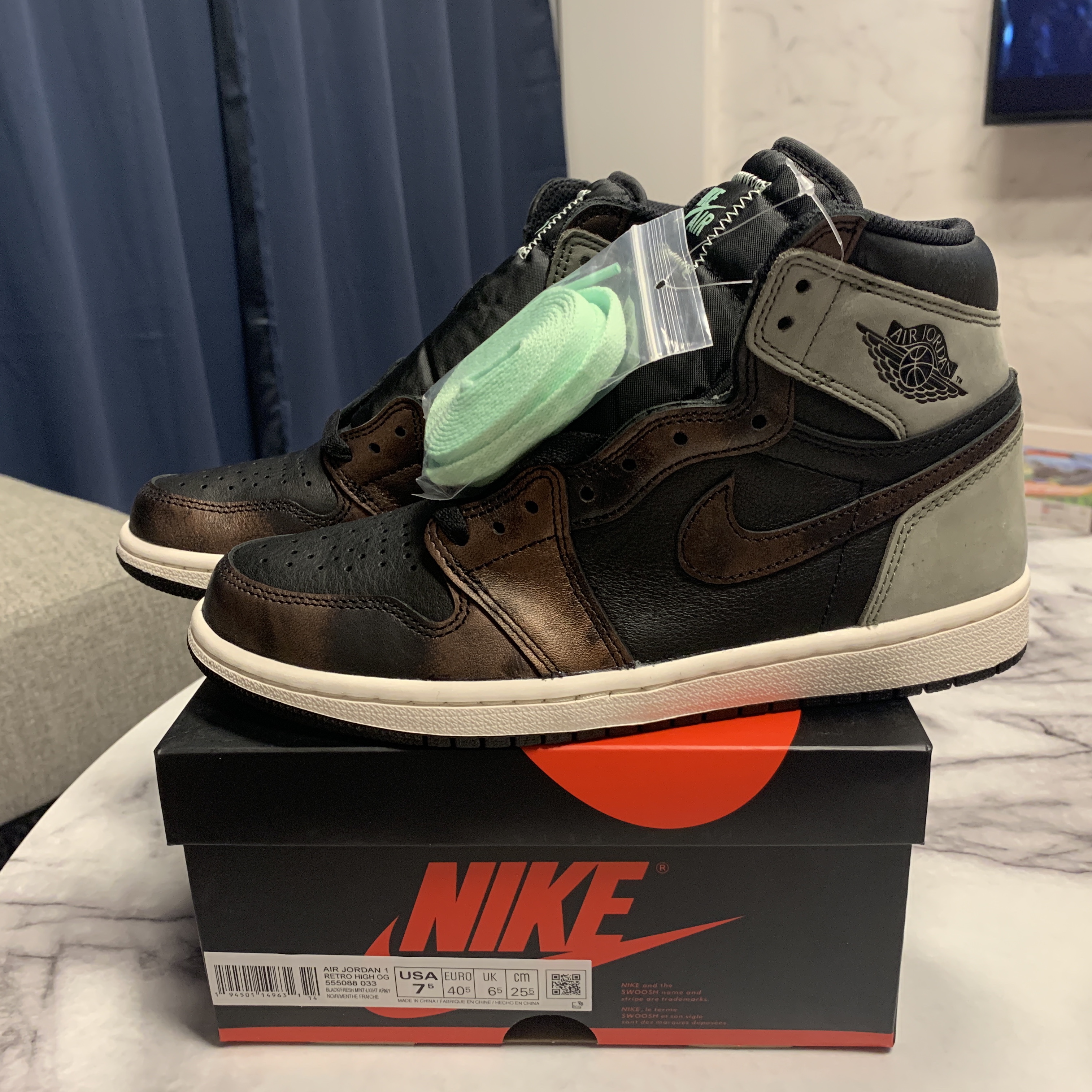 Jordan 1 Retro High OG Rust Shadow 착용 스타일 - 2