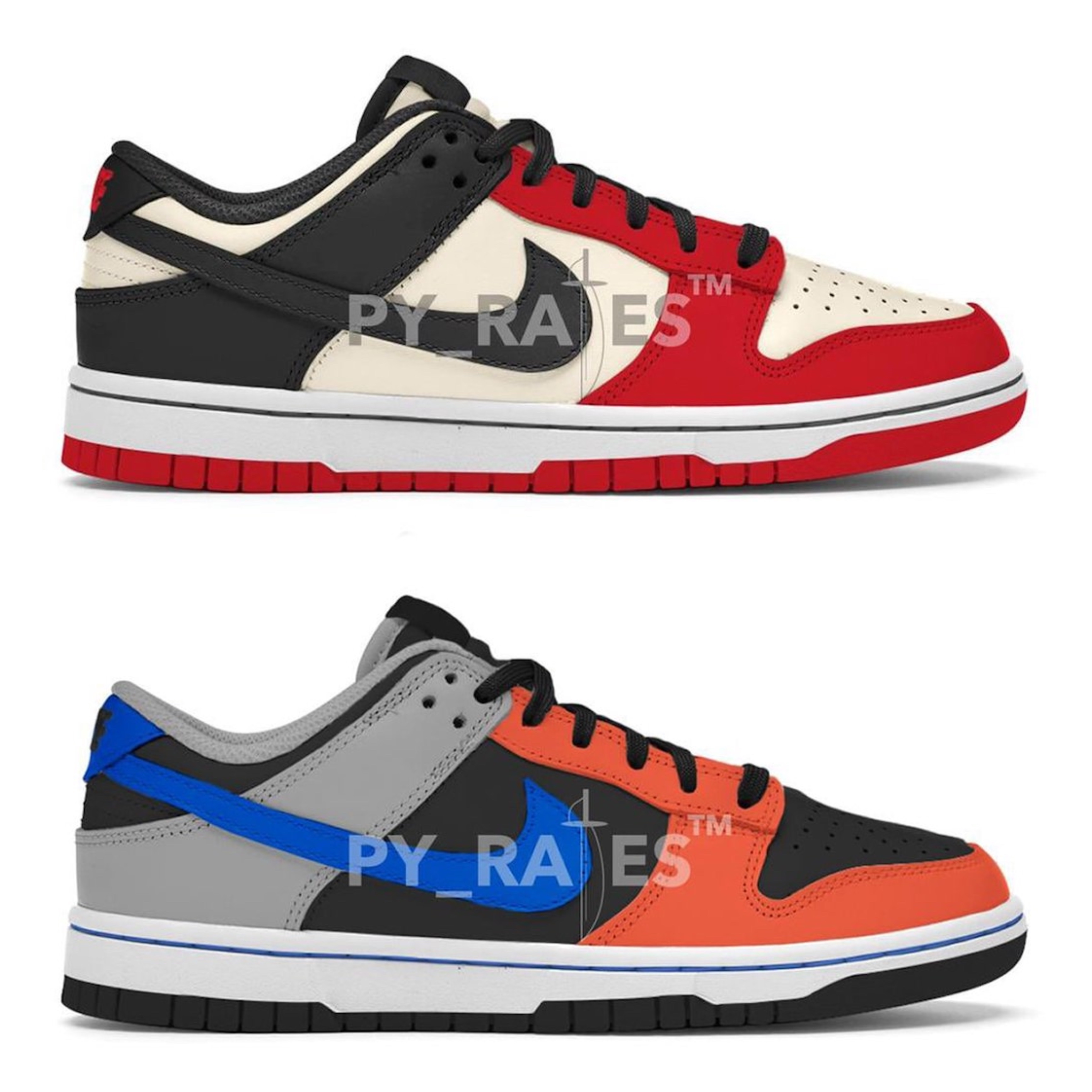 Nike x NBA Dunk Low Retro EMB Black and Chile Red 착용 스타일 - 2