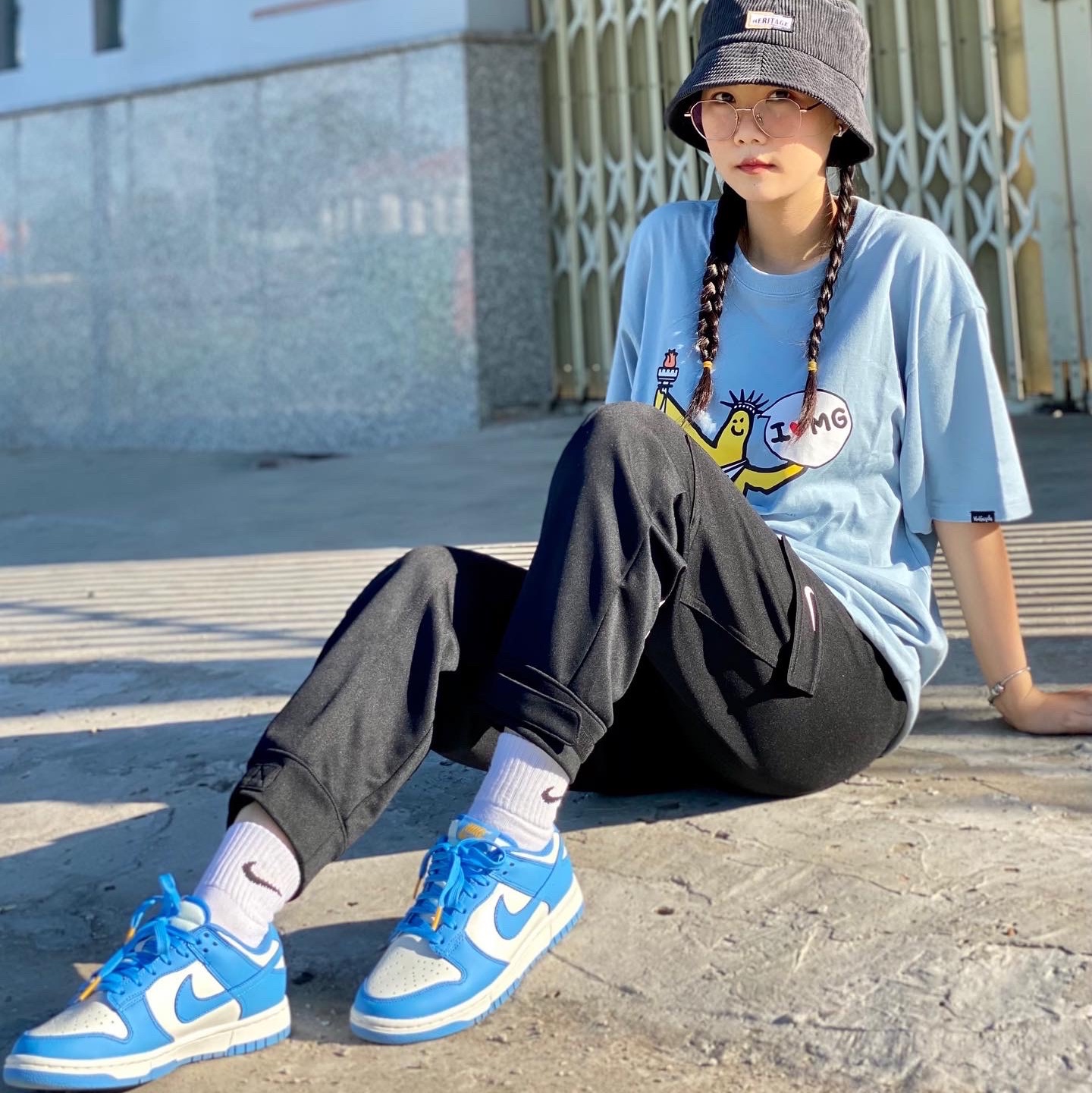 (W) Nike Dunk Low Coast 착용 스타일