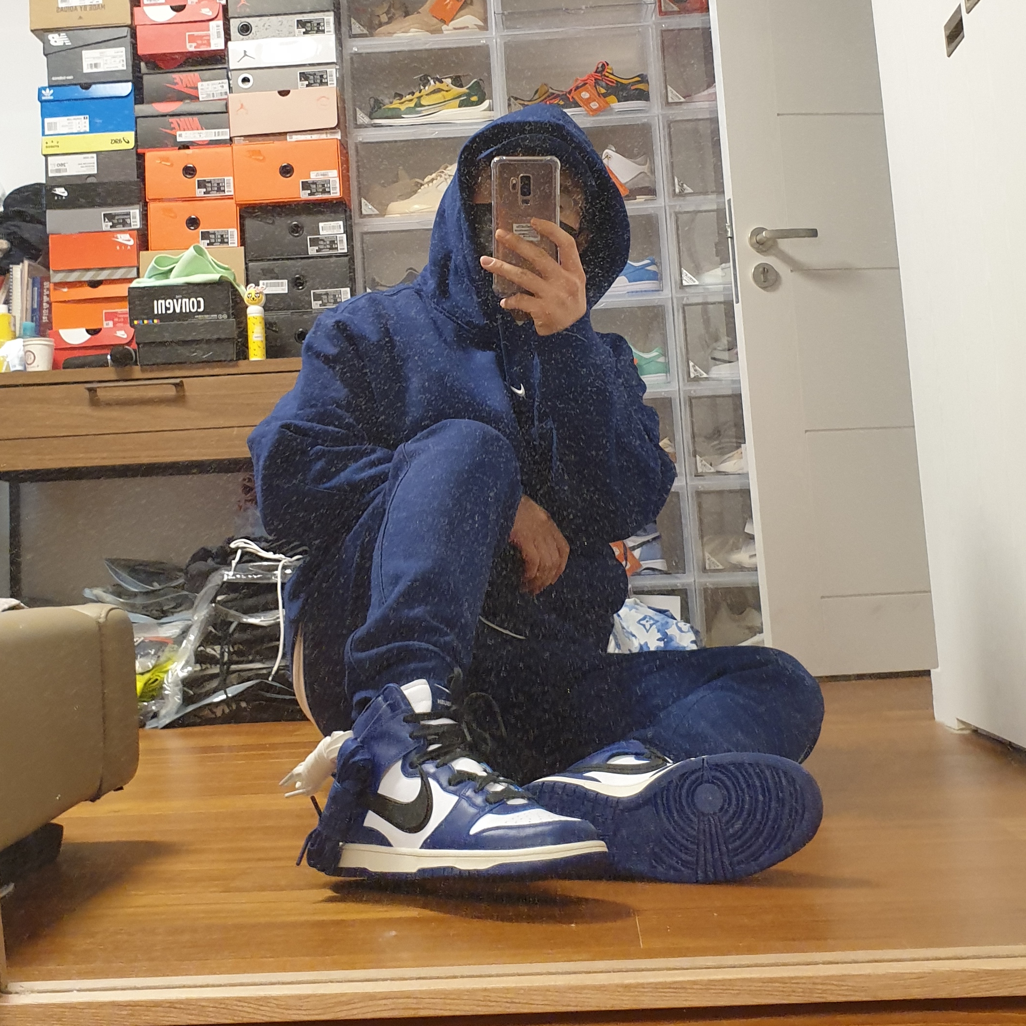 Nike x Drake Nocta Cardinal Stock Essential Hoodie Navy - US/EU, Nike x Drake Nocta Cardinal Stock Essential Cap Navy 착용 스타일 - 4