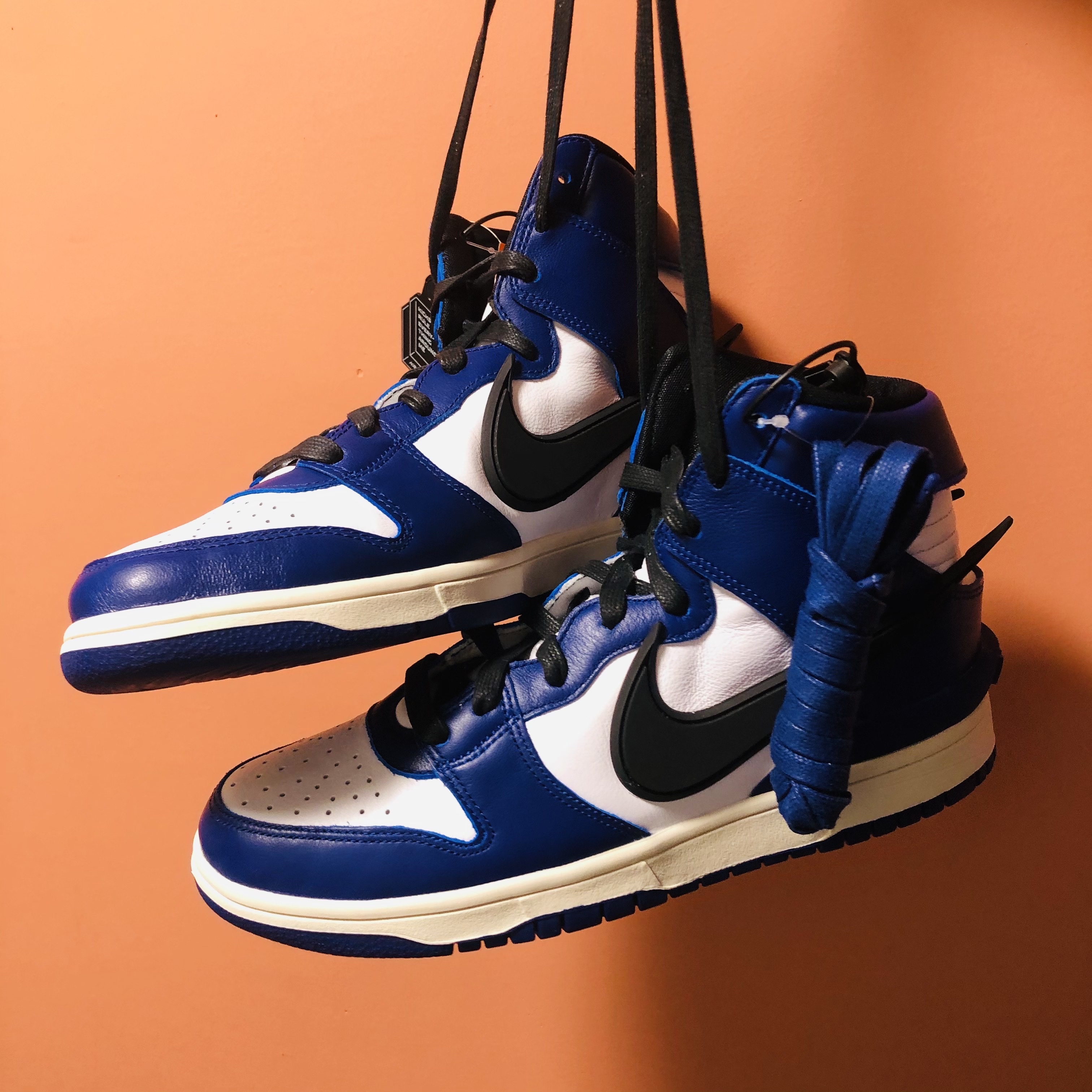 Nike x Ambush Dunk High Deep Royal Blue 착용 스타일