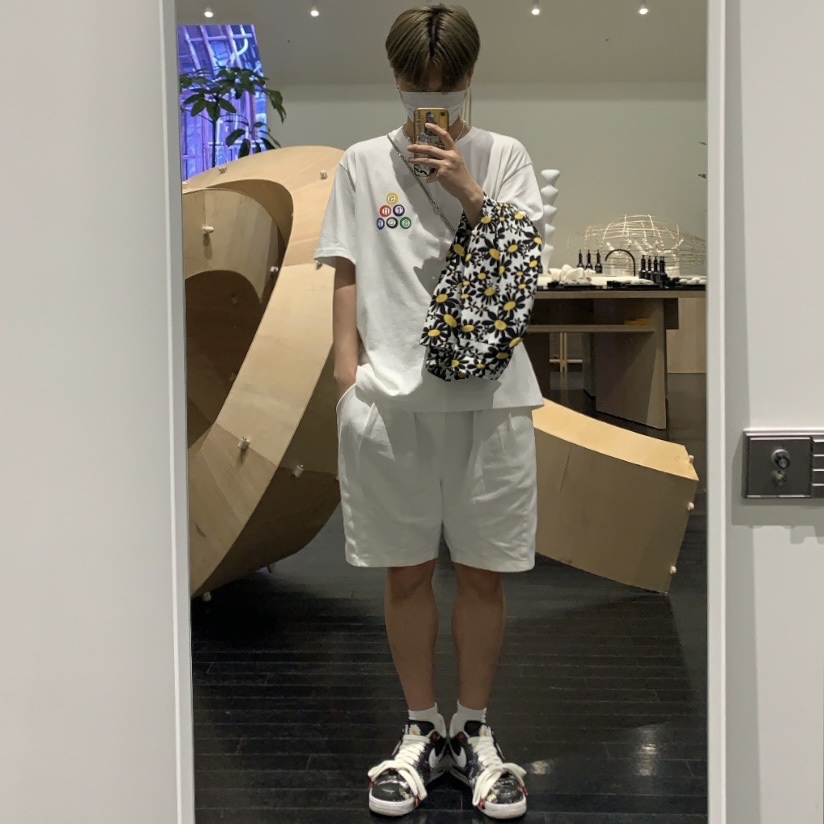 Stussy Billiards T-Shirt White, Nike x Peaceminusone Air Force 1 Low Para-Noise 착용 스타일 - 2