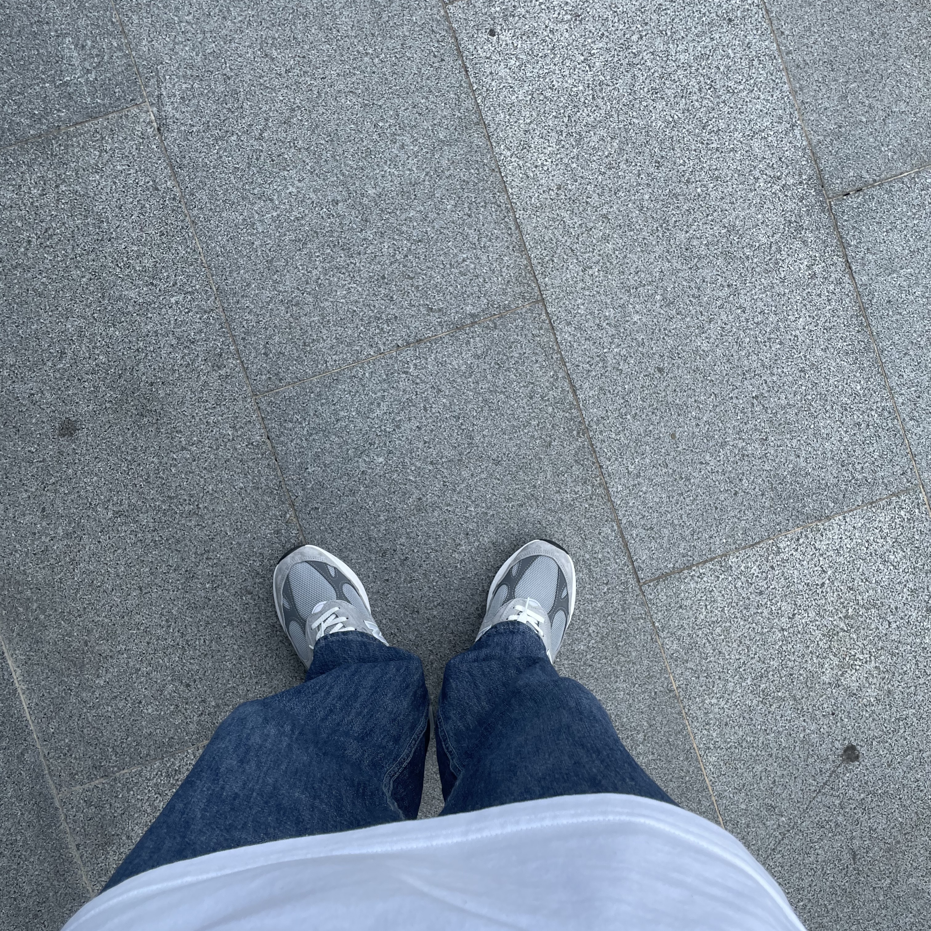 New Balance 993 Made in USA Grey - D Standard 착용 스타일 - 2